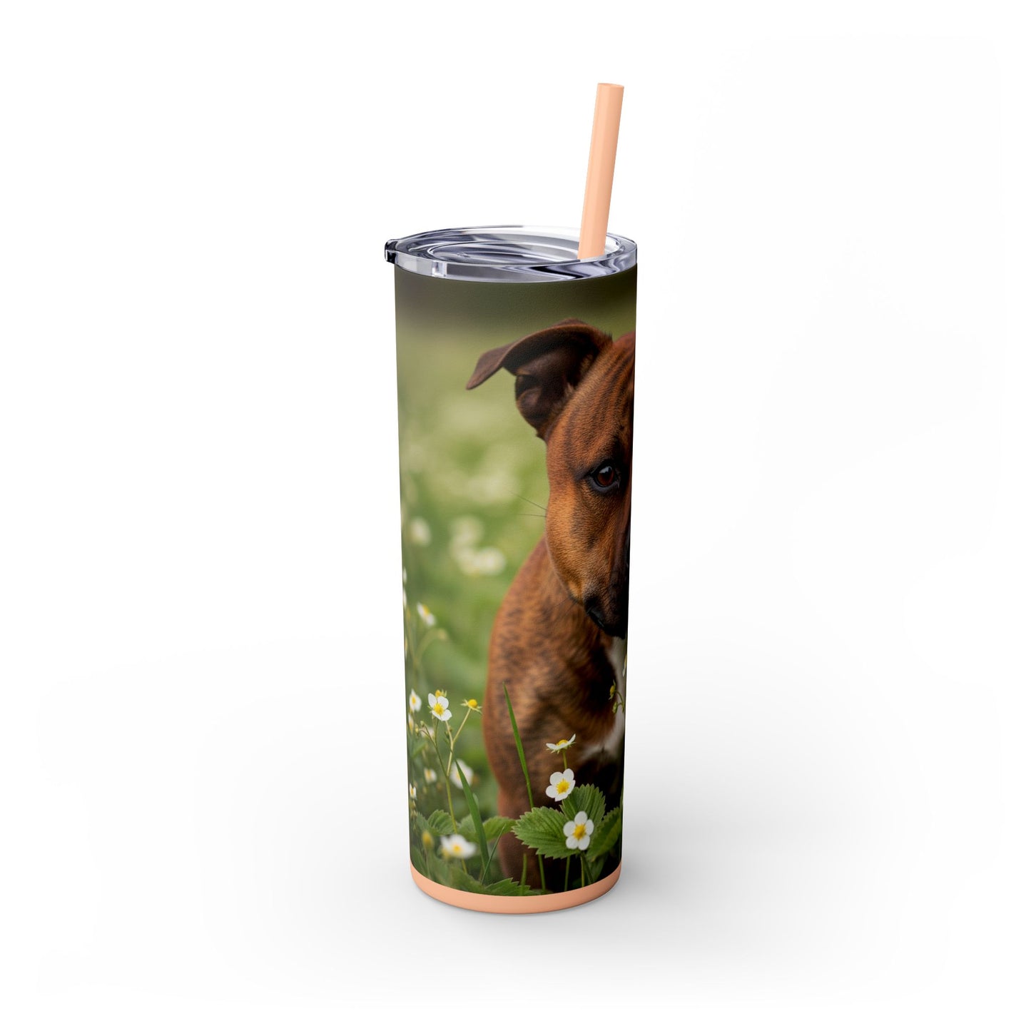 Staffordshire Bull Terrier Tumbler with Straw, 20oz