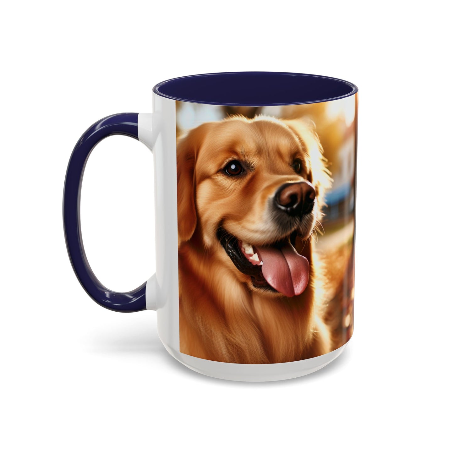 Golden Retriever Accent Coffee Mug - Perfect Gift for Dog Lovers