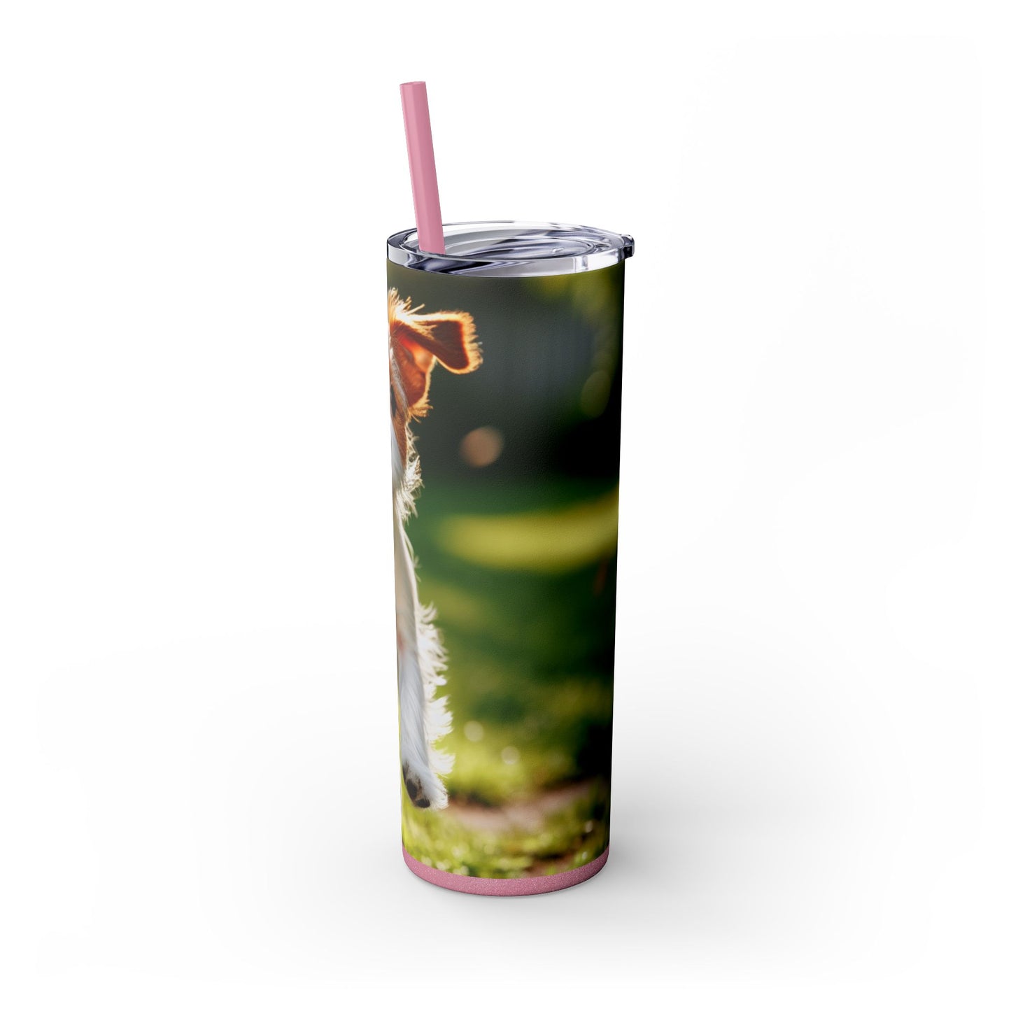 Parson Russell Terrier Skinny Tumbler with Straw, 20oz