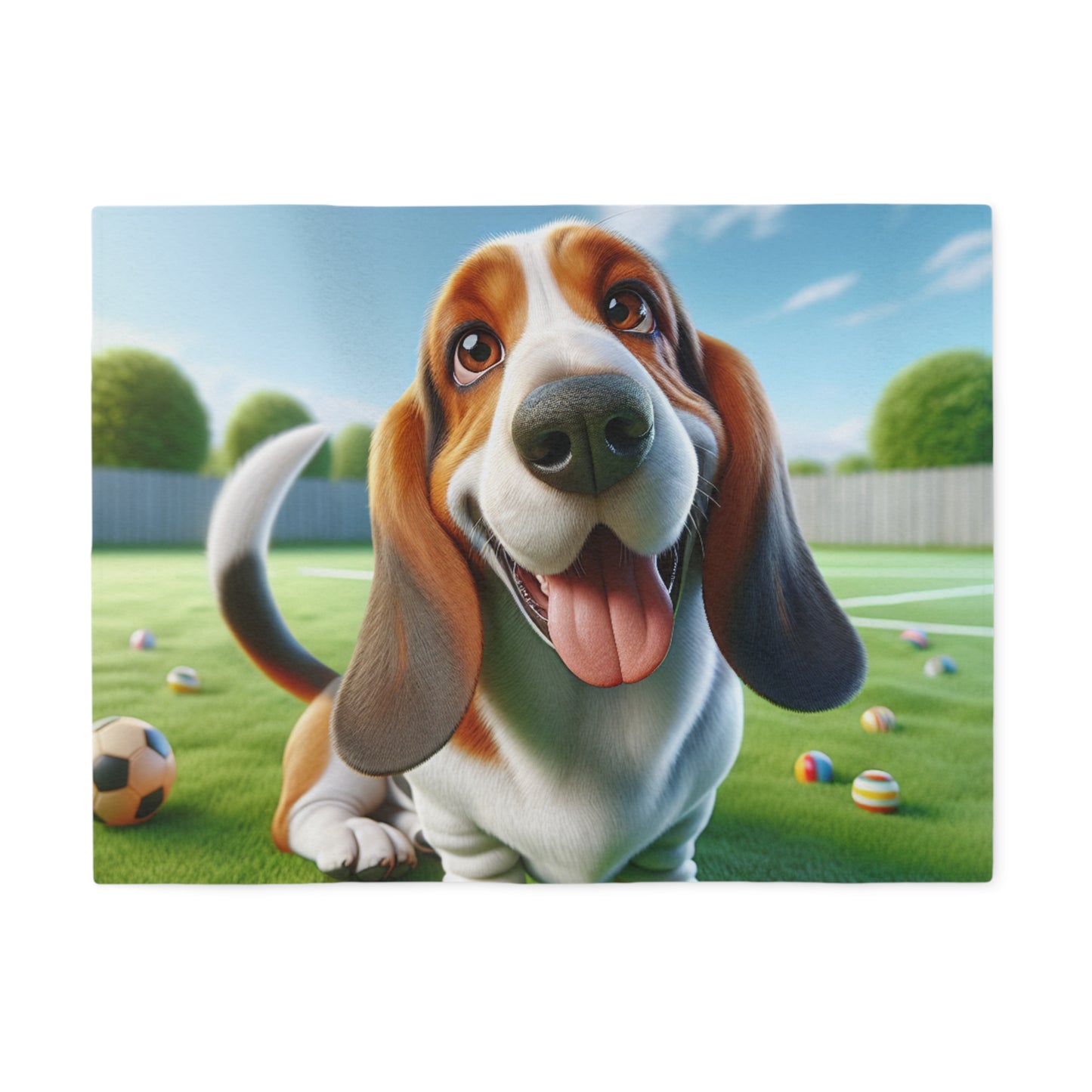 Basset Hound Sweatshirt Blanket