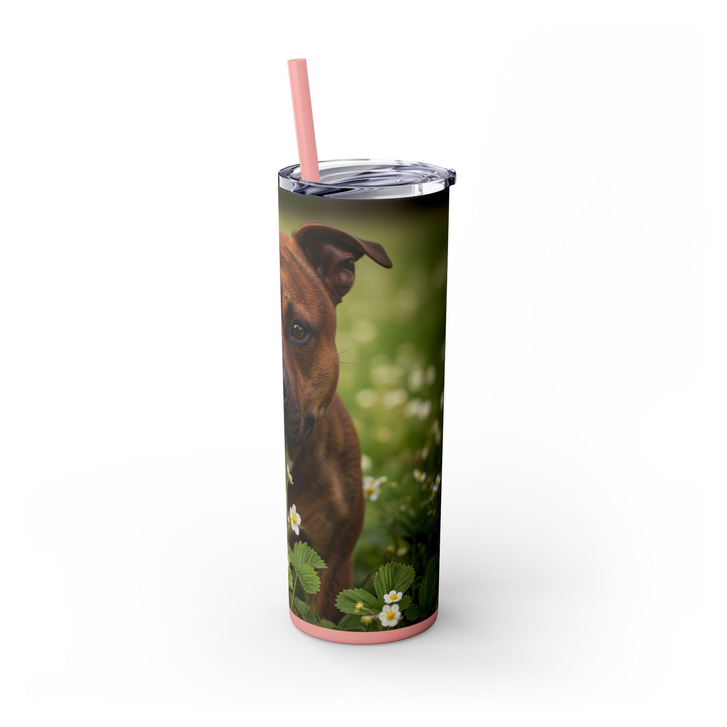 Staffordshire Bull Terrier Tumbler with Straw, 20oz