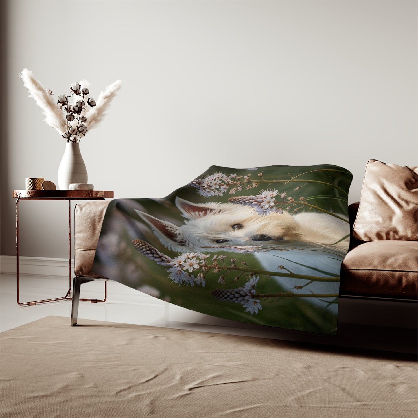West Highland White Terrier Sweatshirt Blanket