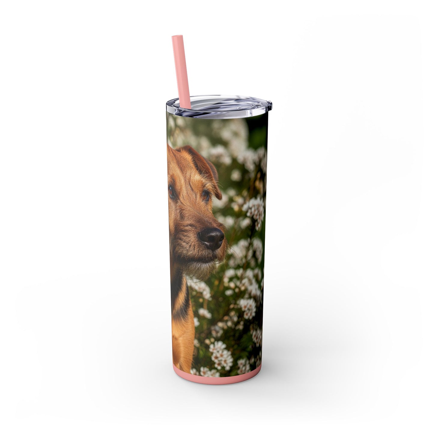 Tenterfield Terrier Skinny Tumbler with Straw, 20oz