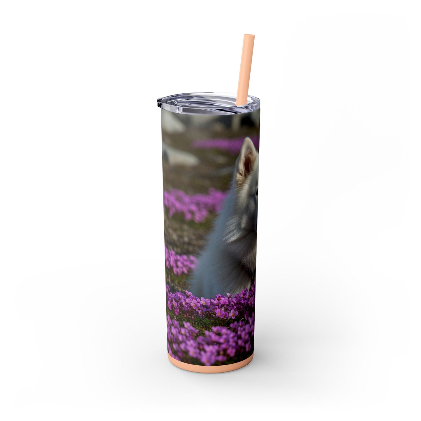 Canadian Eskimo Dog Tumbler with Straw, 20oz