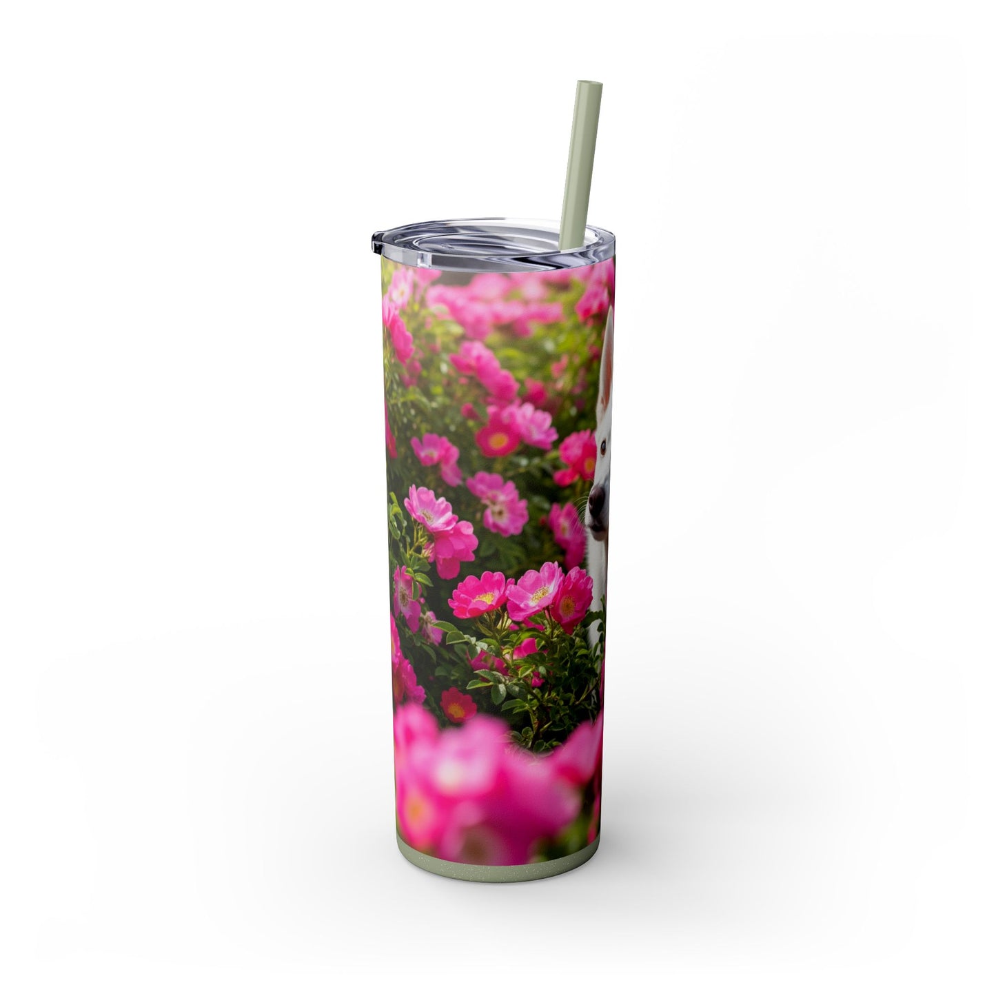 Norrbottenspets Skinny Tumbler with Straw, 20oz
