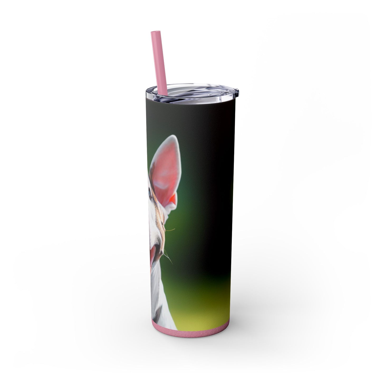 Bull Terrier Tumbler with Straw, 20oz