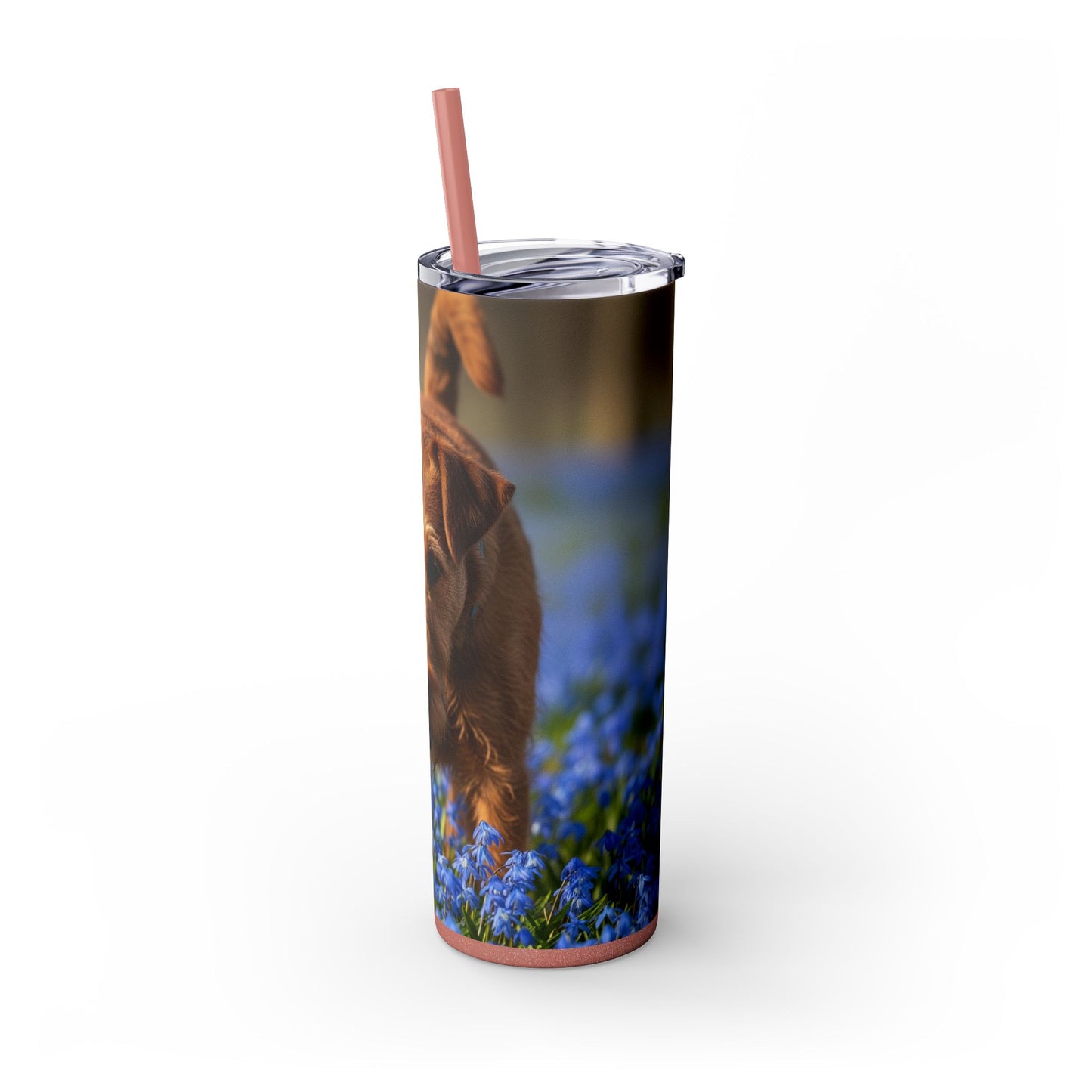 Irish Terrier Skinny Tumbler with Straw, 20oz
