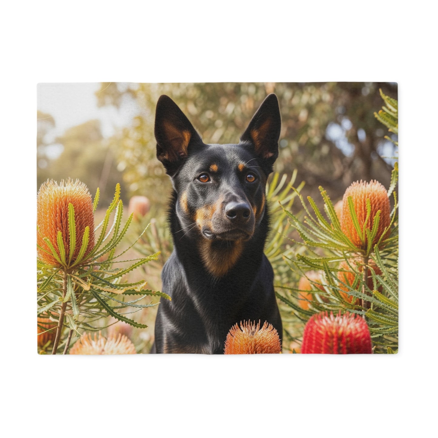 Working Kelpie Sweatshirt Blanket