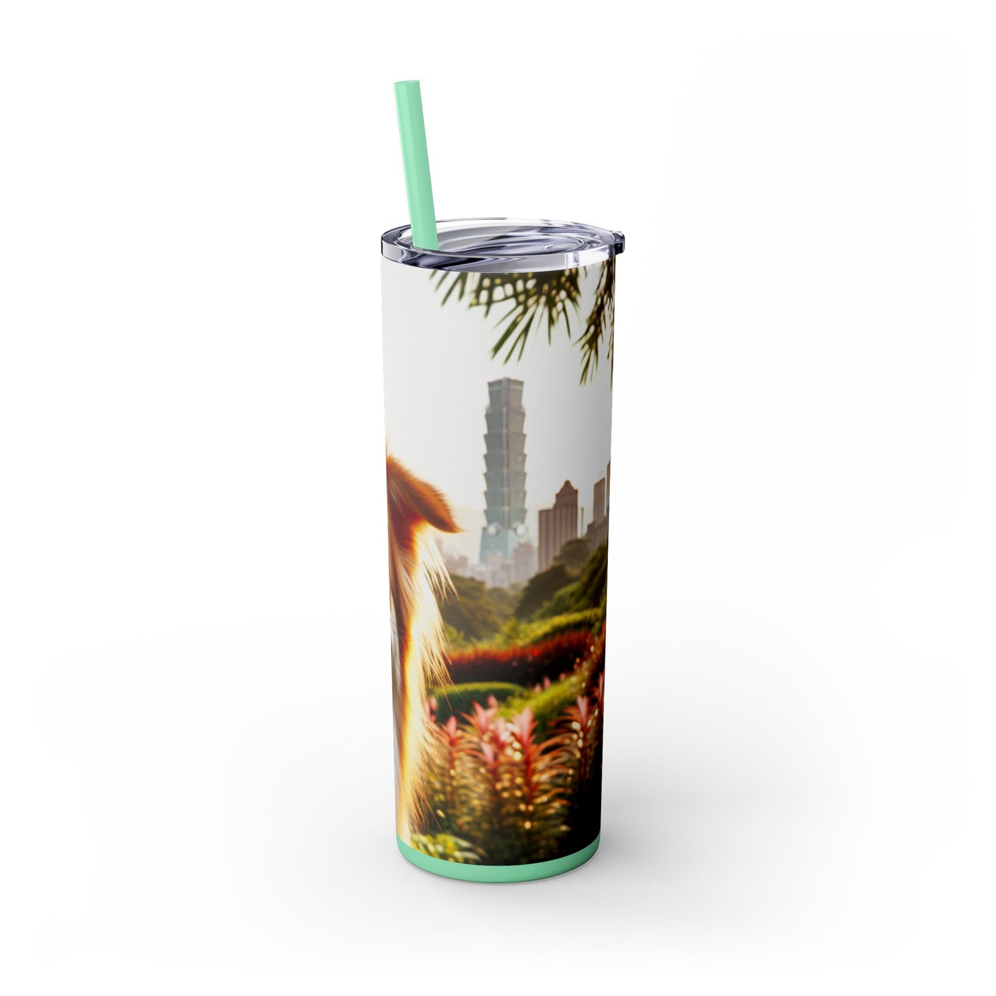 Taiwan Dog Tumbler with Straw, 20oz