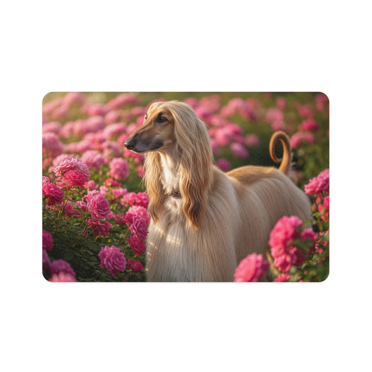 Pet Food Mat (12x18) - Afghan Hound