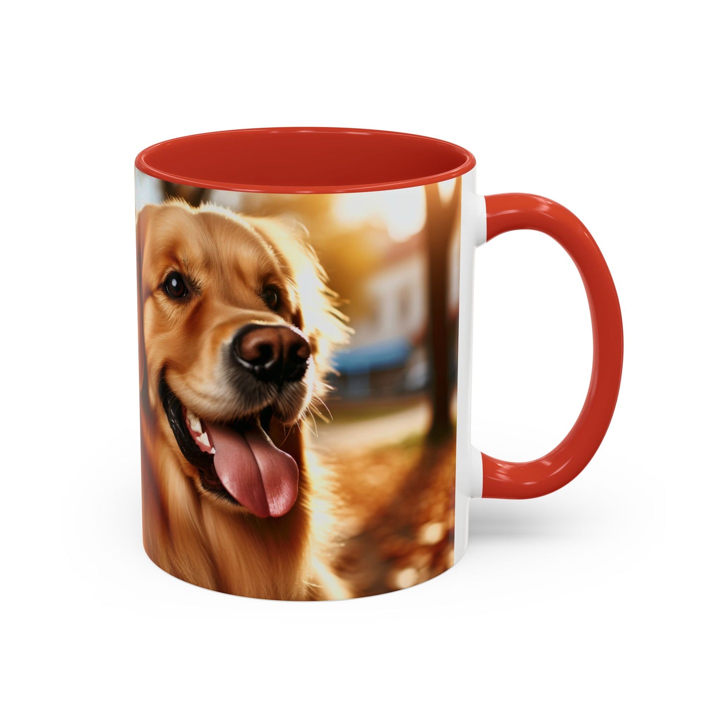 Golden Retriever Accent Coffee Mug - Perfect Gift for Dog Lovers