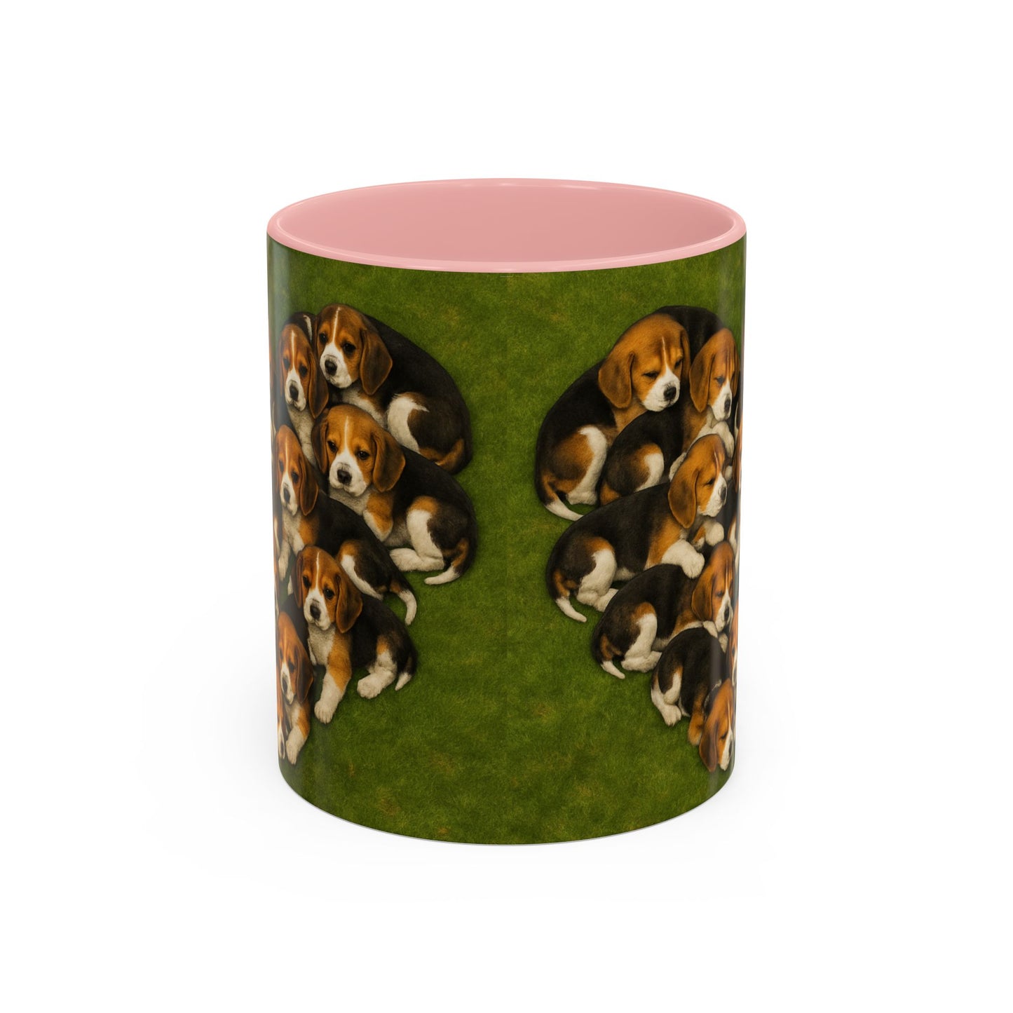 Beagle puppies Accent Coffee Mug - Perfect Gift for Dog Lovers