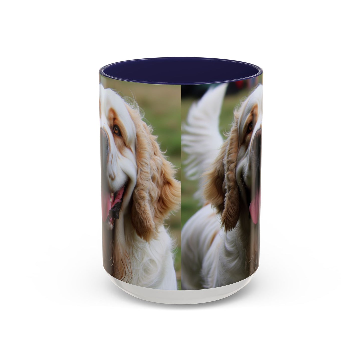 Clumber Spaniel Accent Coffee Mug - Perfect Gift for Dog Lovers