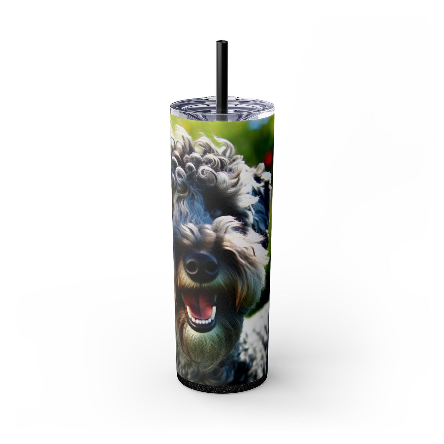 Kerry Blue Terrier Tumbler with Straw, 20oz