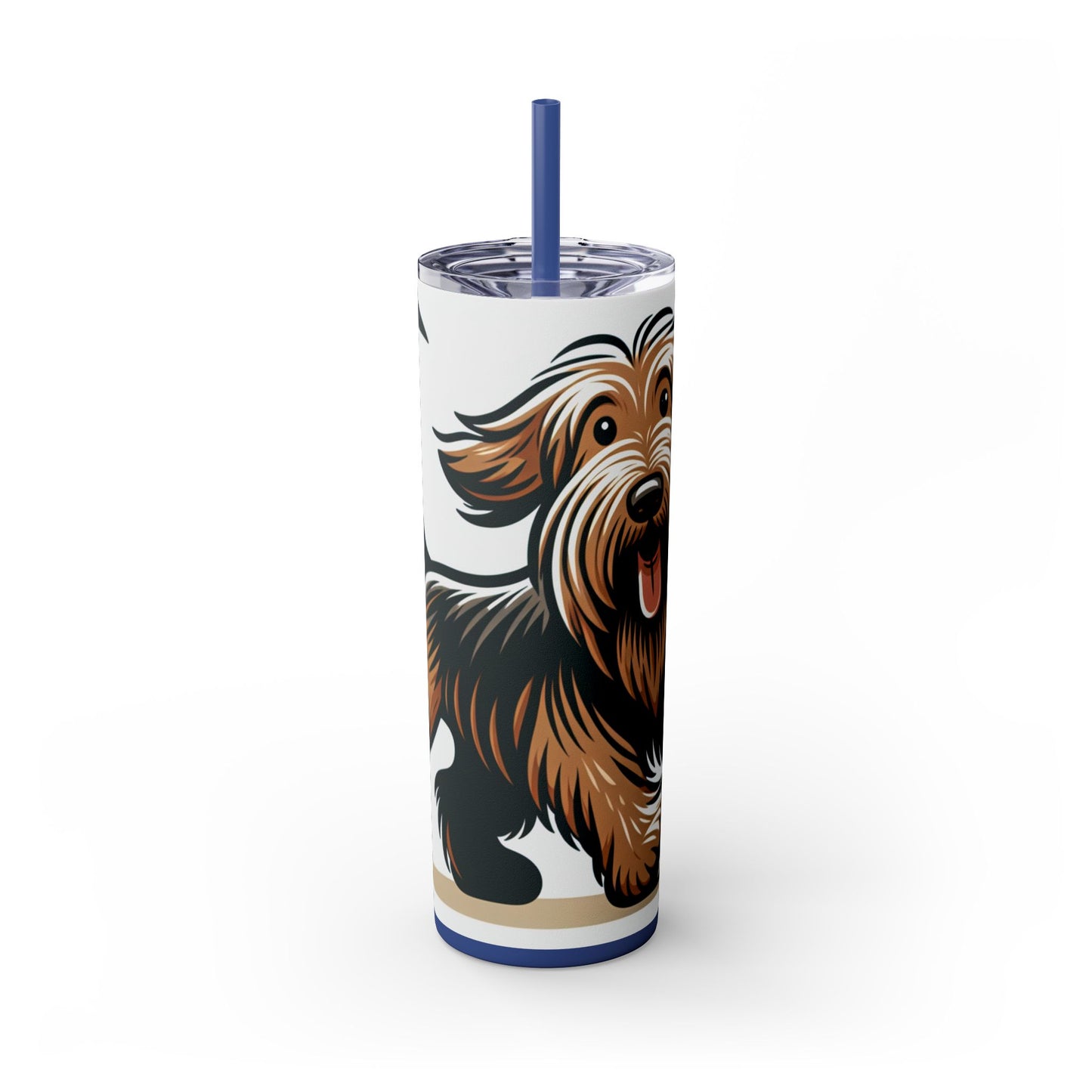 Otterhound Skinny Tumbler with Straw, 20oz