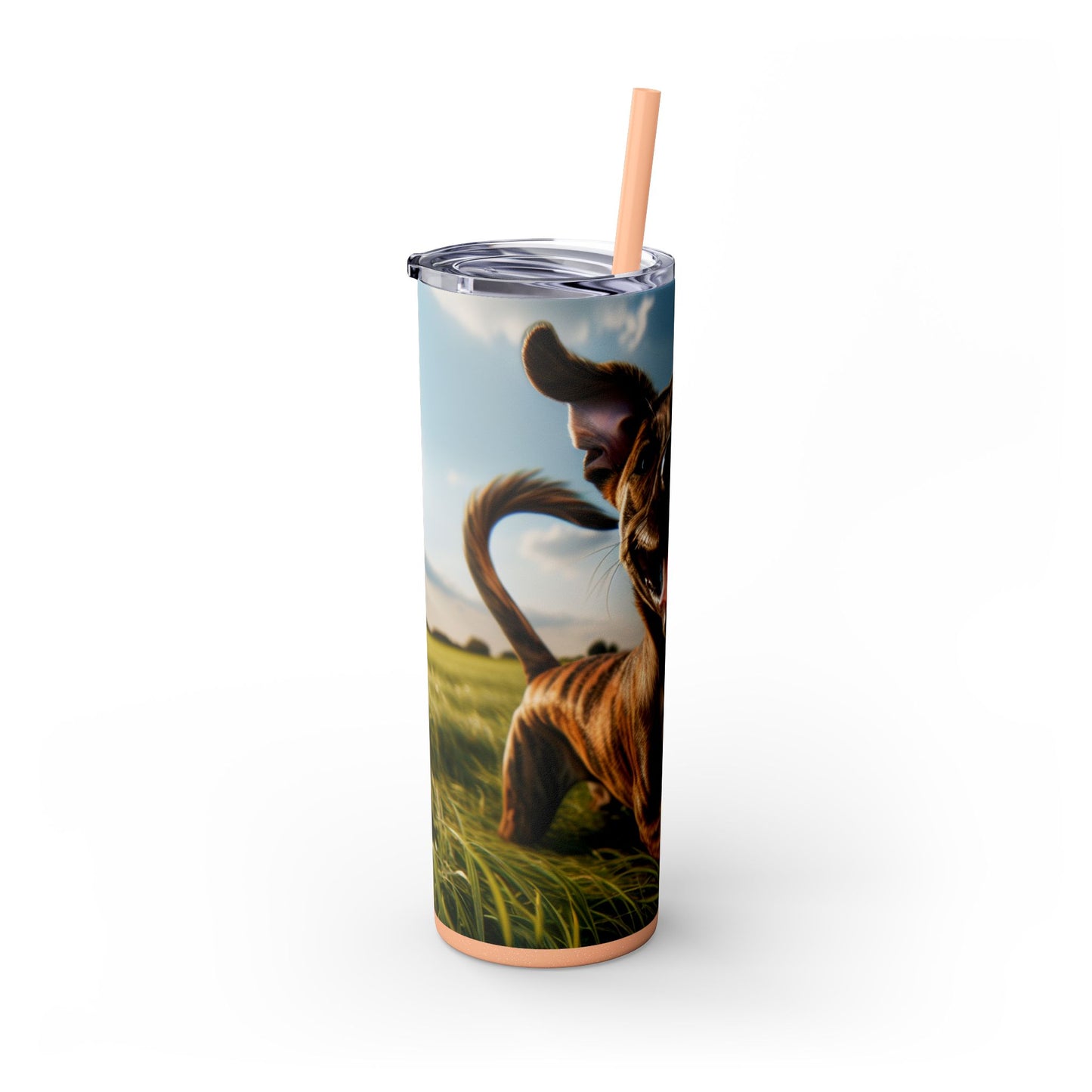 Treeing Tennessee Brindle Tumbler with Straw, 20oz
