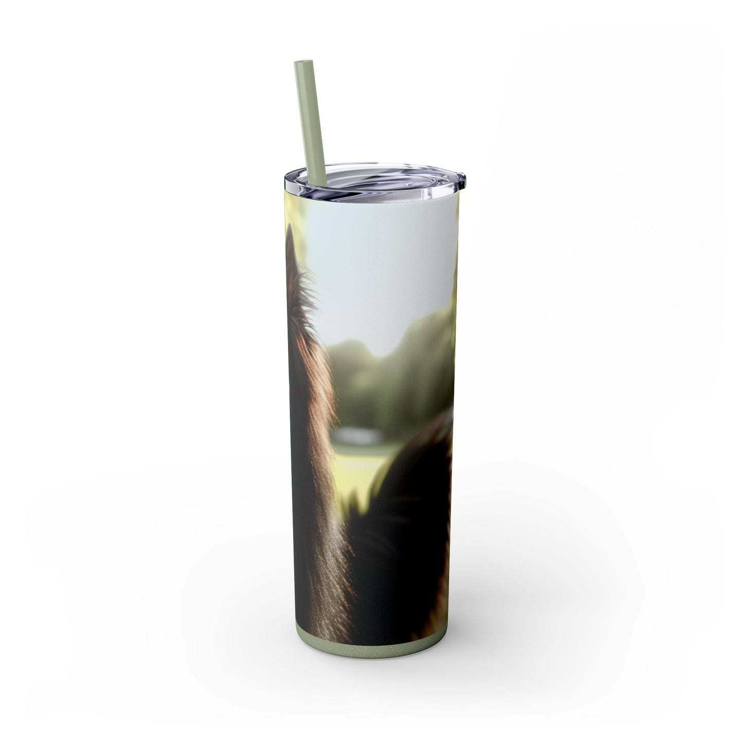 Belgian Shepherd Dog Groenendael Tumbler with Straw, 20oz