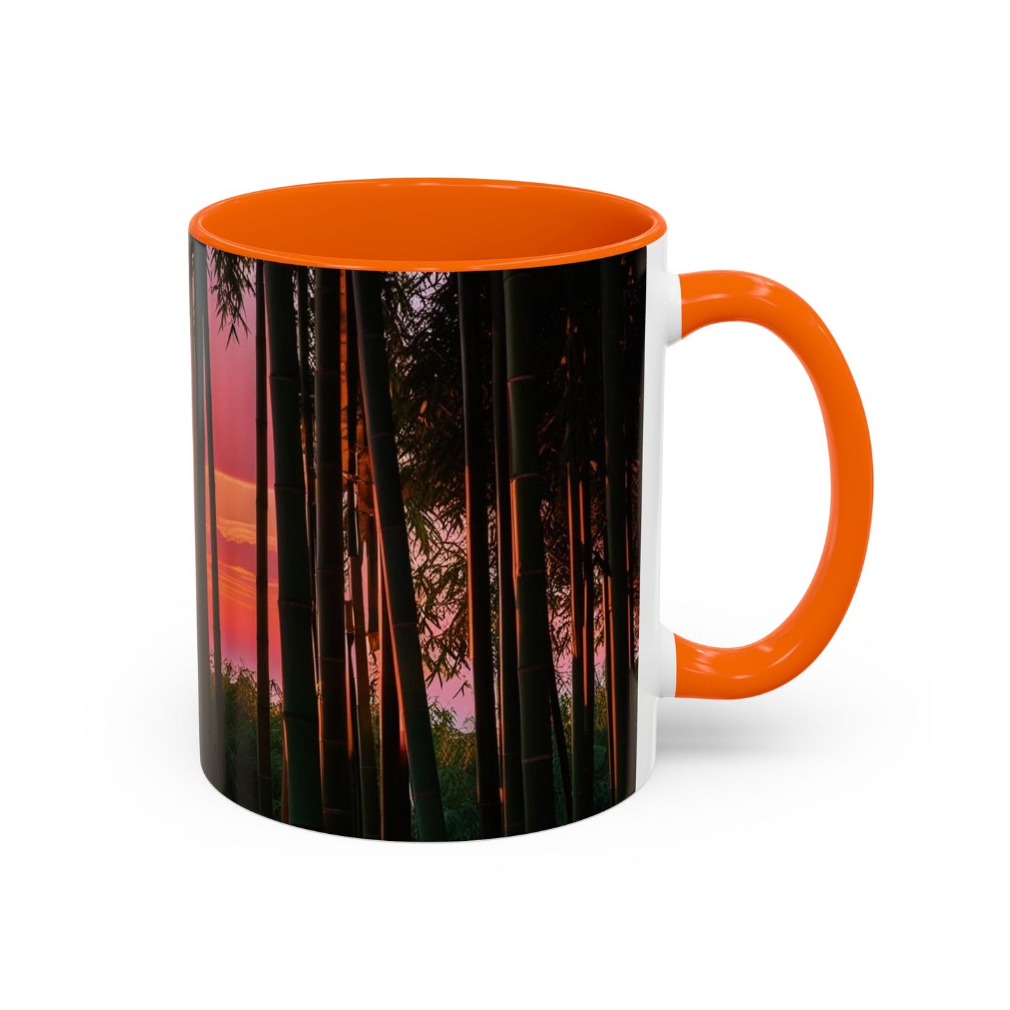 Bamboo Forest Sunrise Accent Coffee Mug - Perfect Gift for Dog Lovers