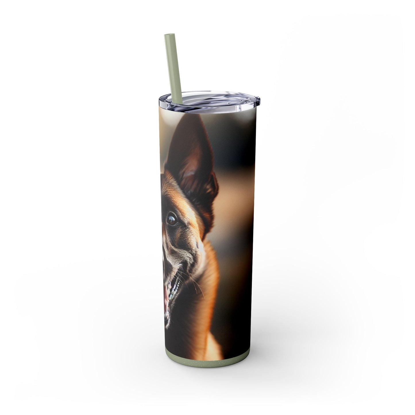 Belgian Shepherd Dog Malinois Tumbler with Straw, 20oz
