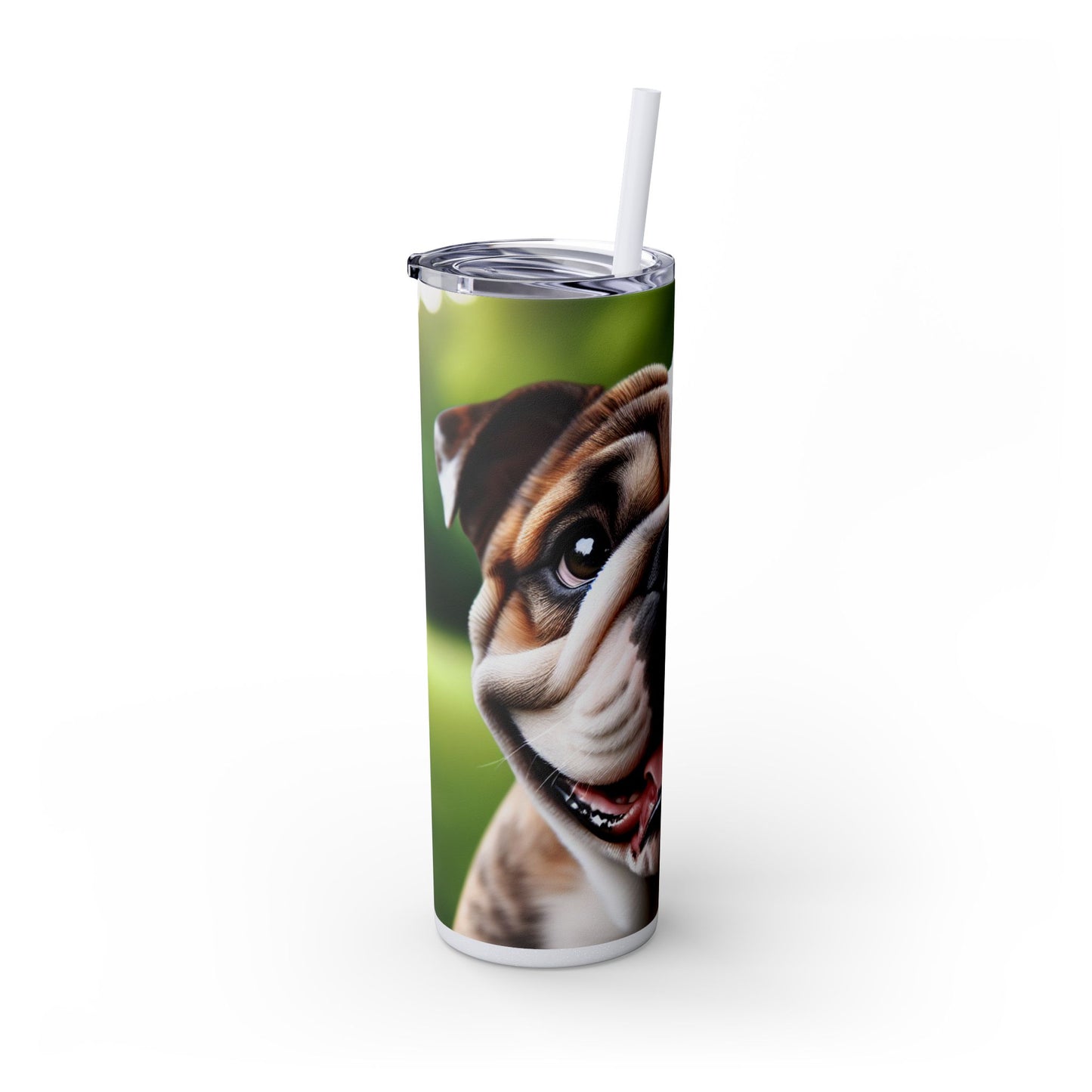 British Bulldog Tumbler with Straw, 20oz
