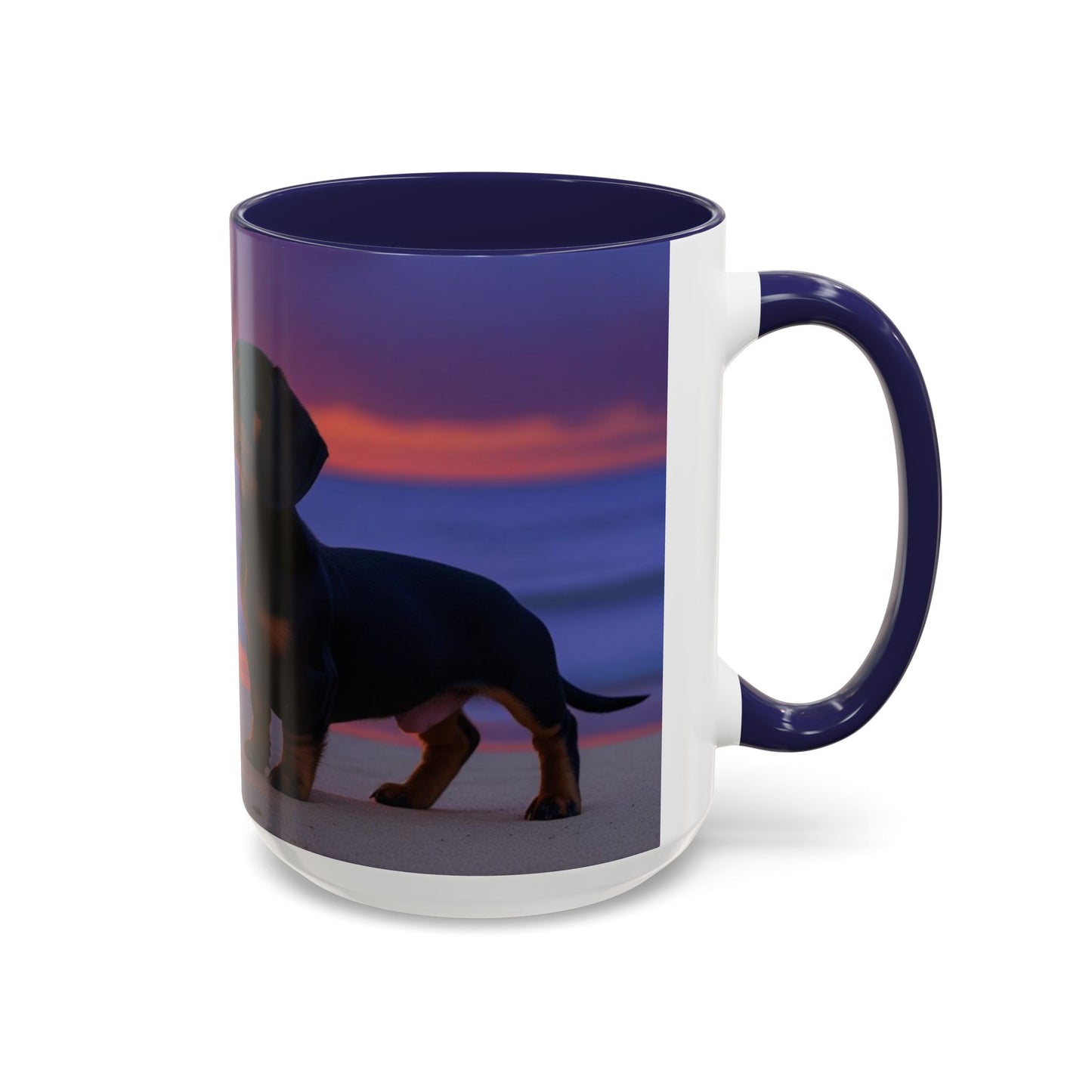 Dachshund Love Accent Coffee Mug - Perfect Gift for Dog Lovers