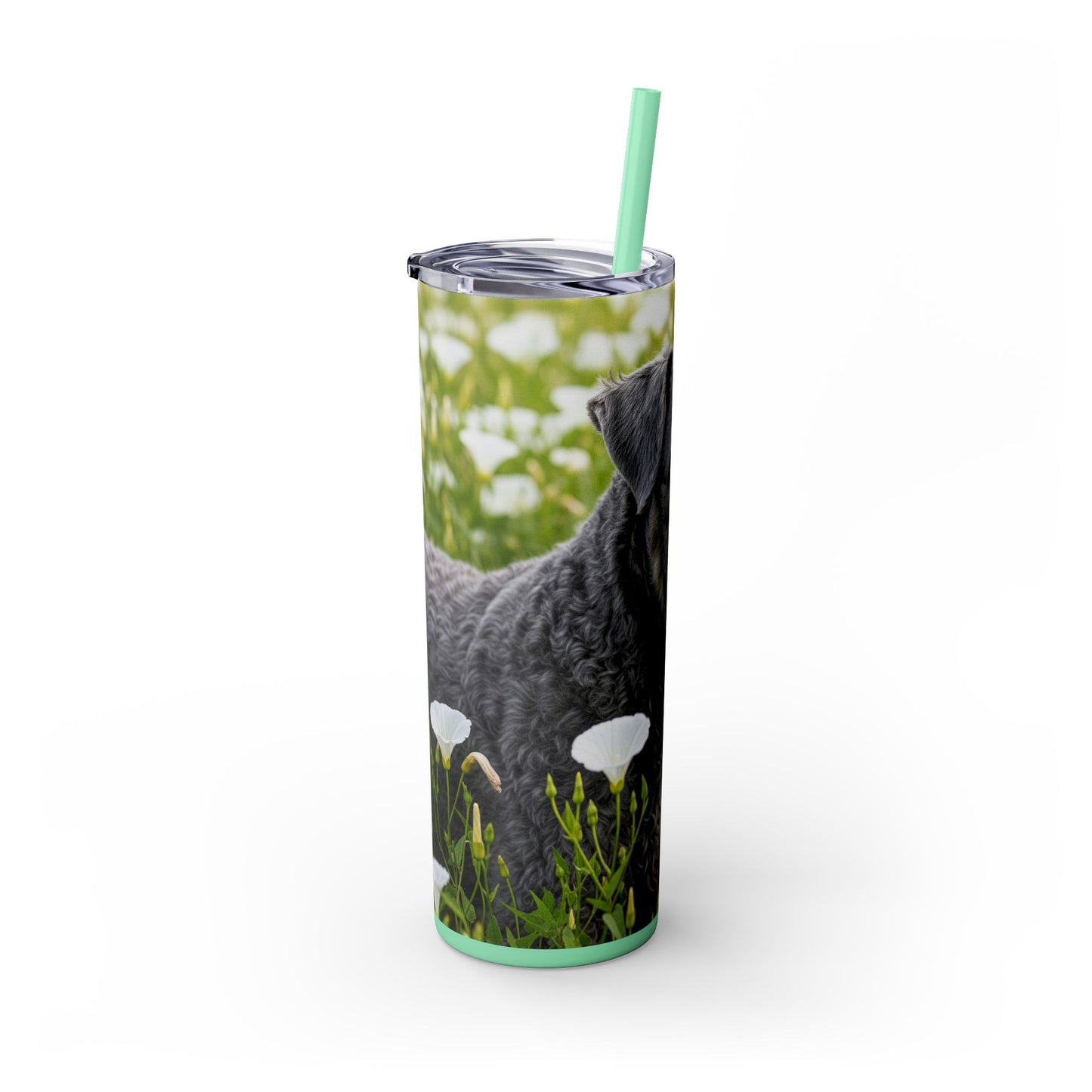 Kerry Blue Terrier Tumbler with Straw, 20oz