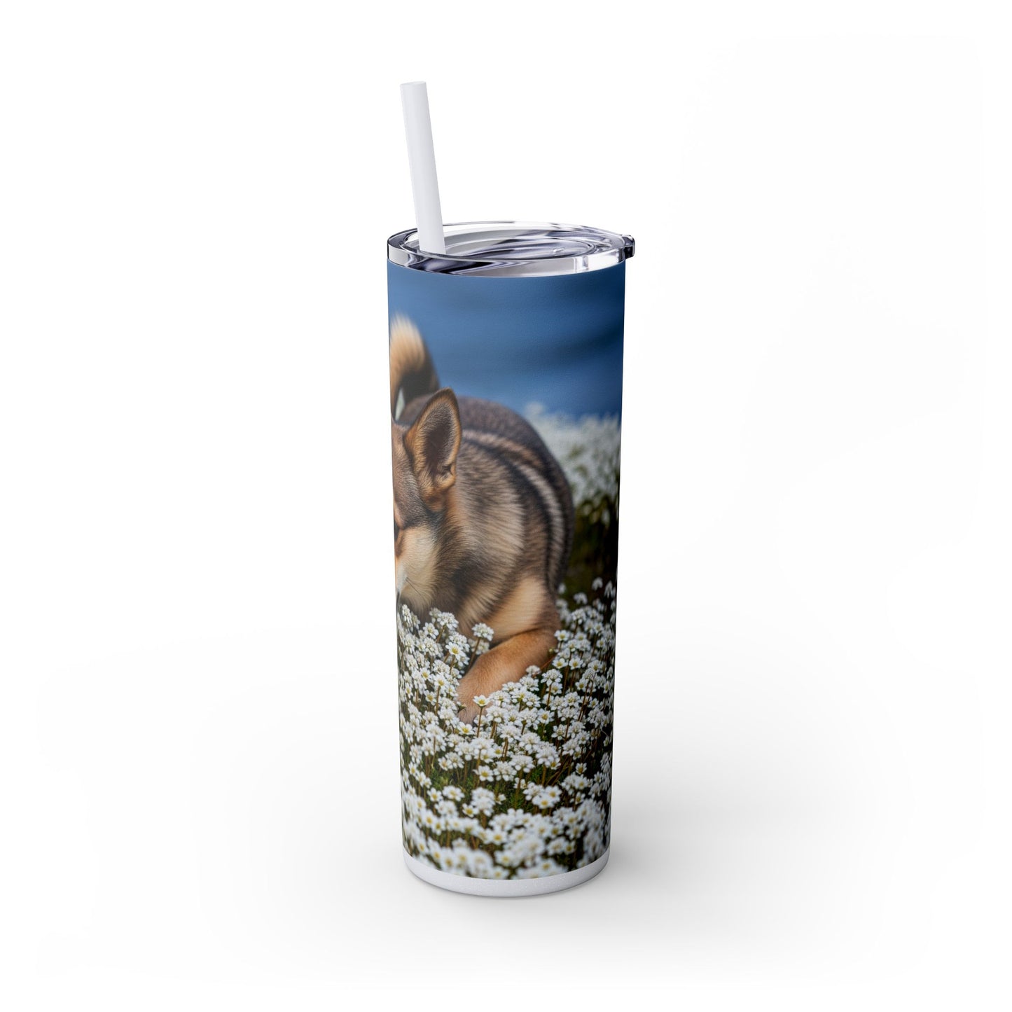 Norwegian Lundehund Tumbler with Straw, 20oz