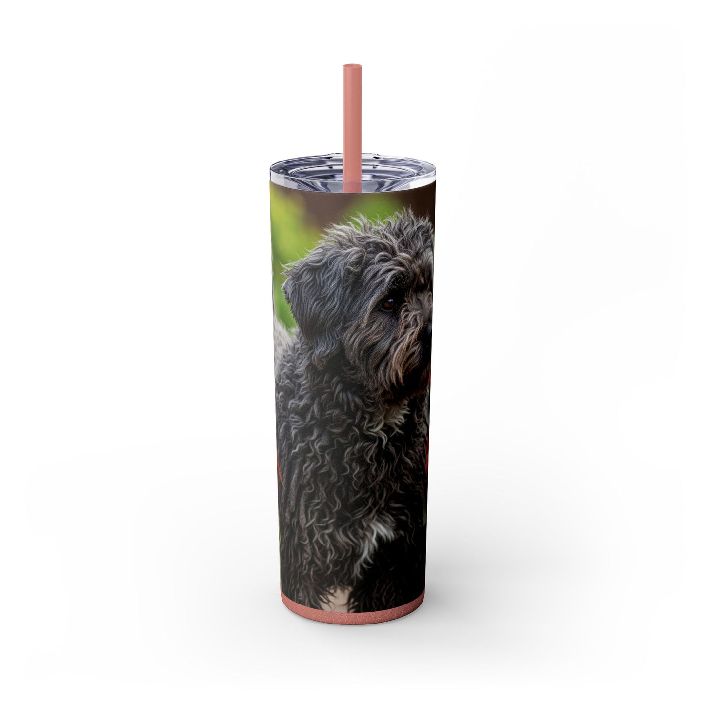 Puli Skinny Tumbler with Straw, 20oz