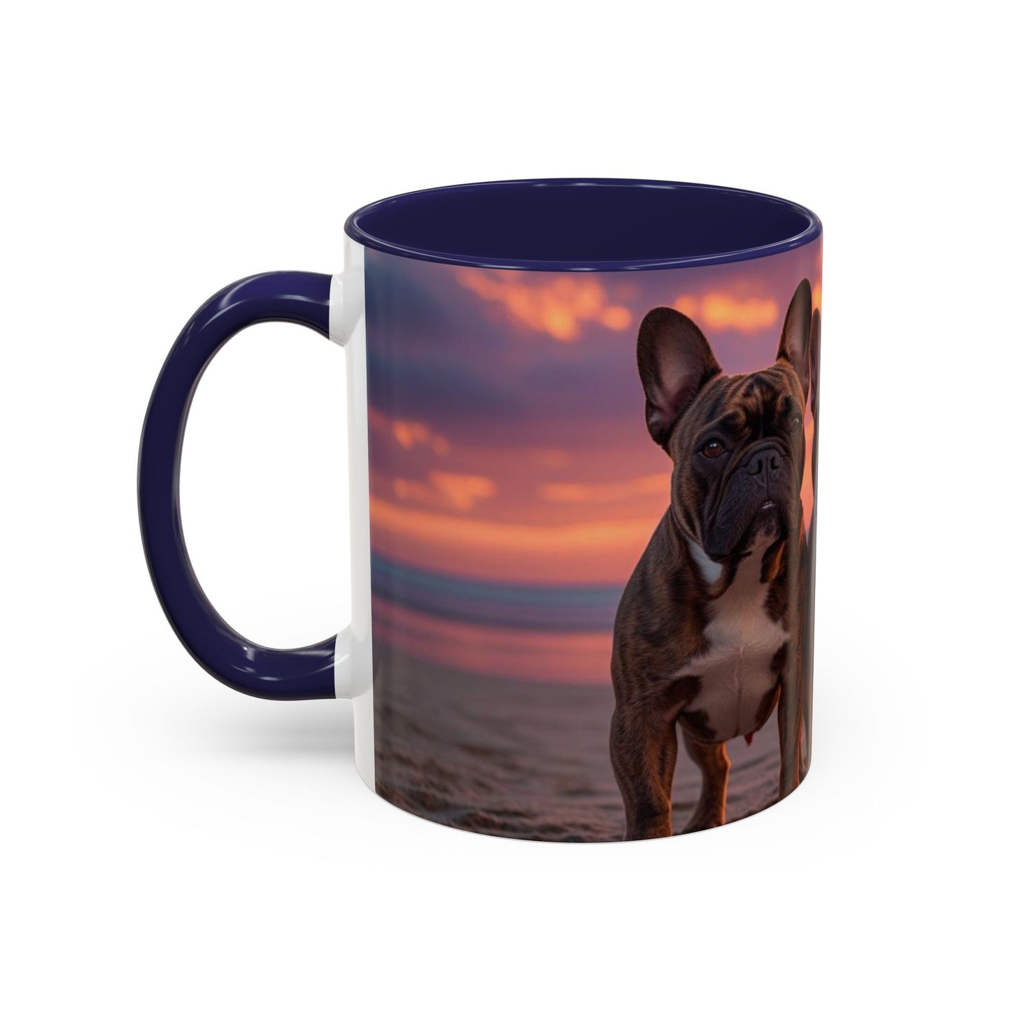 French Bulldog Love Accent Coffee Mug - Perfect Gift for Dog Lovers
