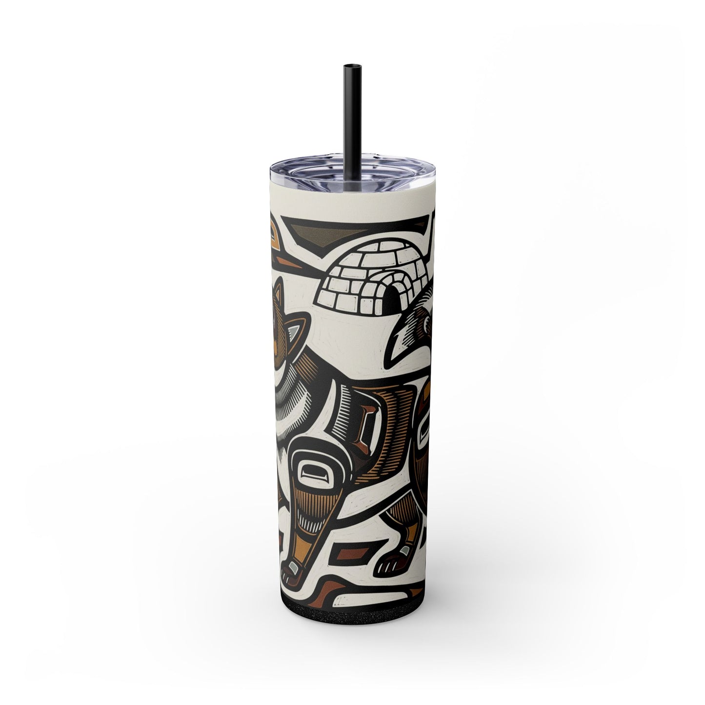 Canadian Eskimo Dog Tumbler with Straw, 20oz