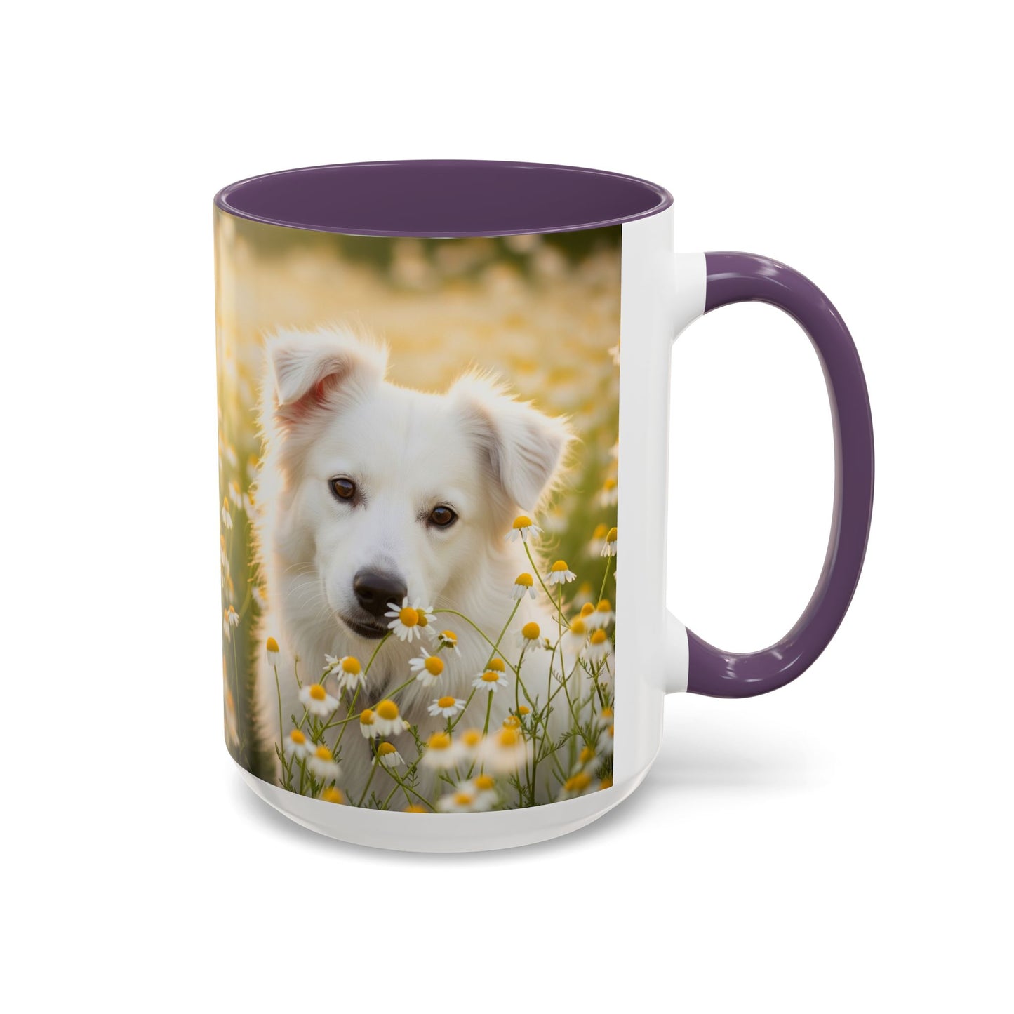 Russkaya Tsvetnaya Bolonka Accent Coffee Mug - Perfect Gift for Dog Lovers