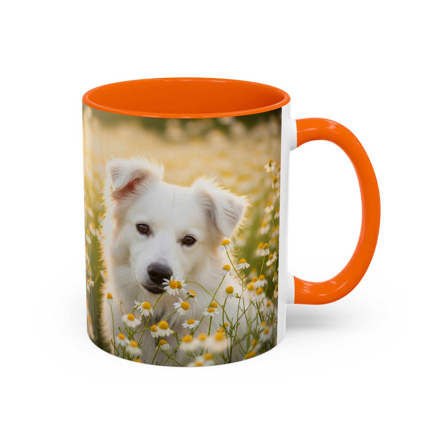 Russkaya Tsvetnaya Bolonka Accent Coffee Mug - Perfect Gift for Dog Lovers