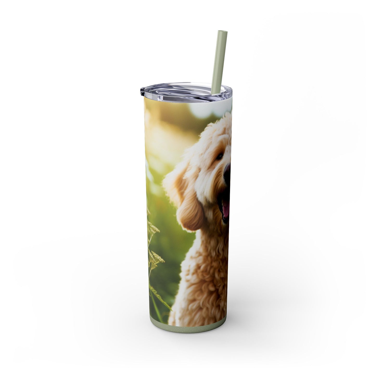 Labradoodle Tumbler with Straw, 20oz