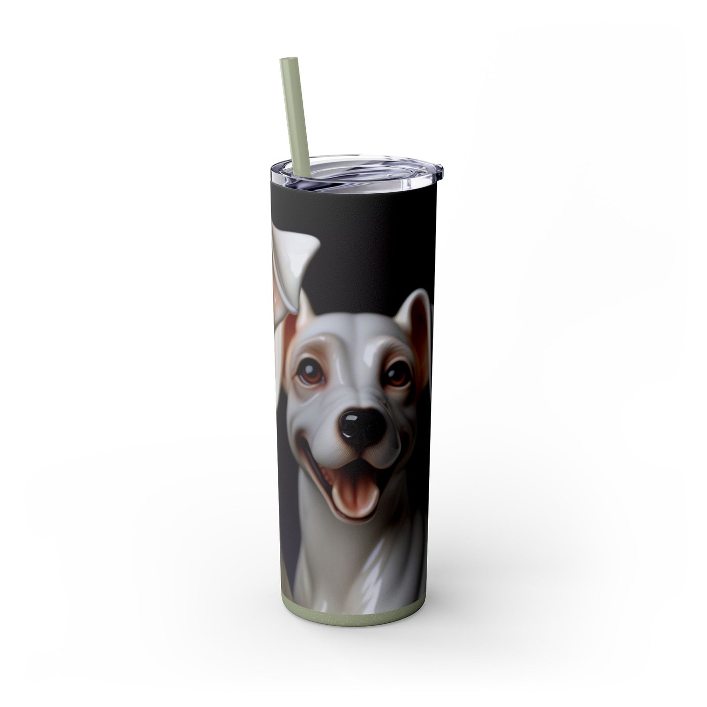 Porcelaine Tumbler with Straw, 20oz