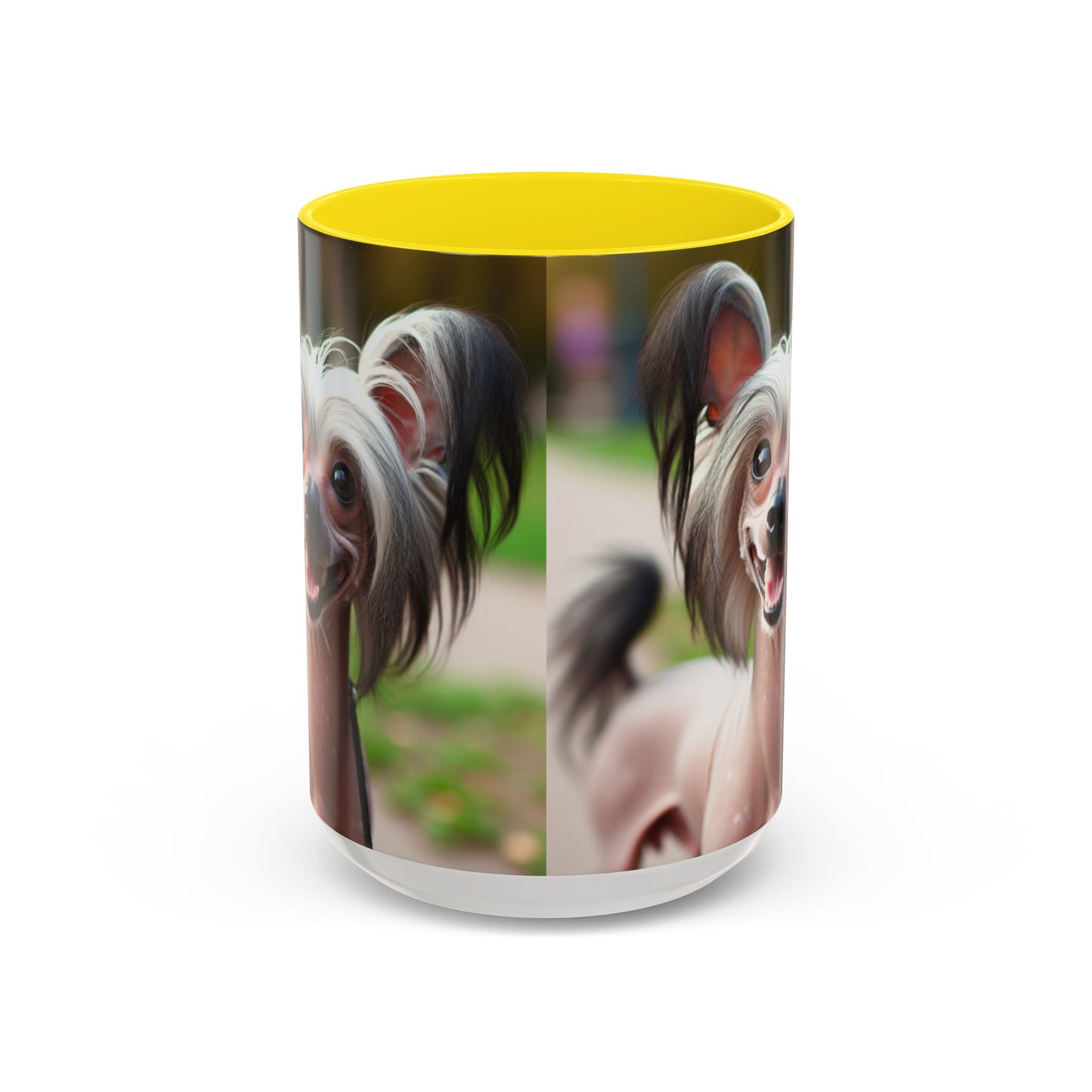 Chinese Crested Dog Accent Coffee Mug - Perfect Gift for Dog Lovers