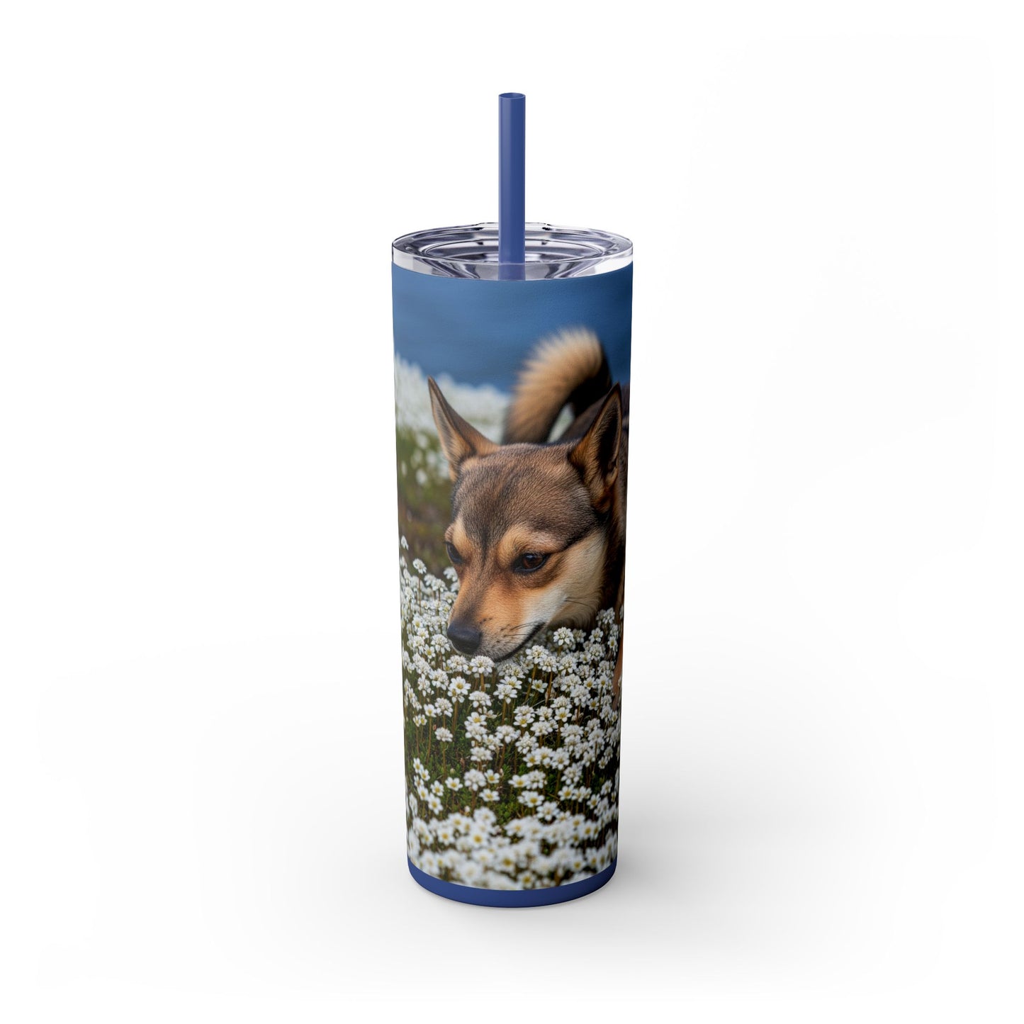 Norwegian Lundehund Tumbler with Straw, 20oz