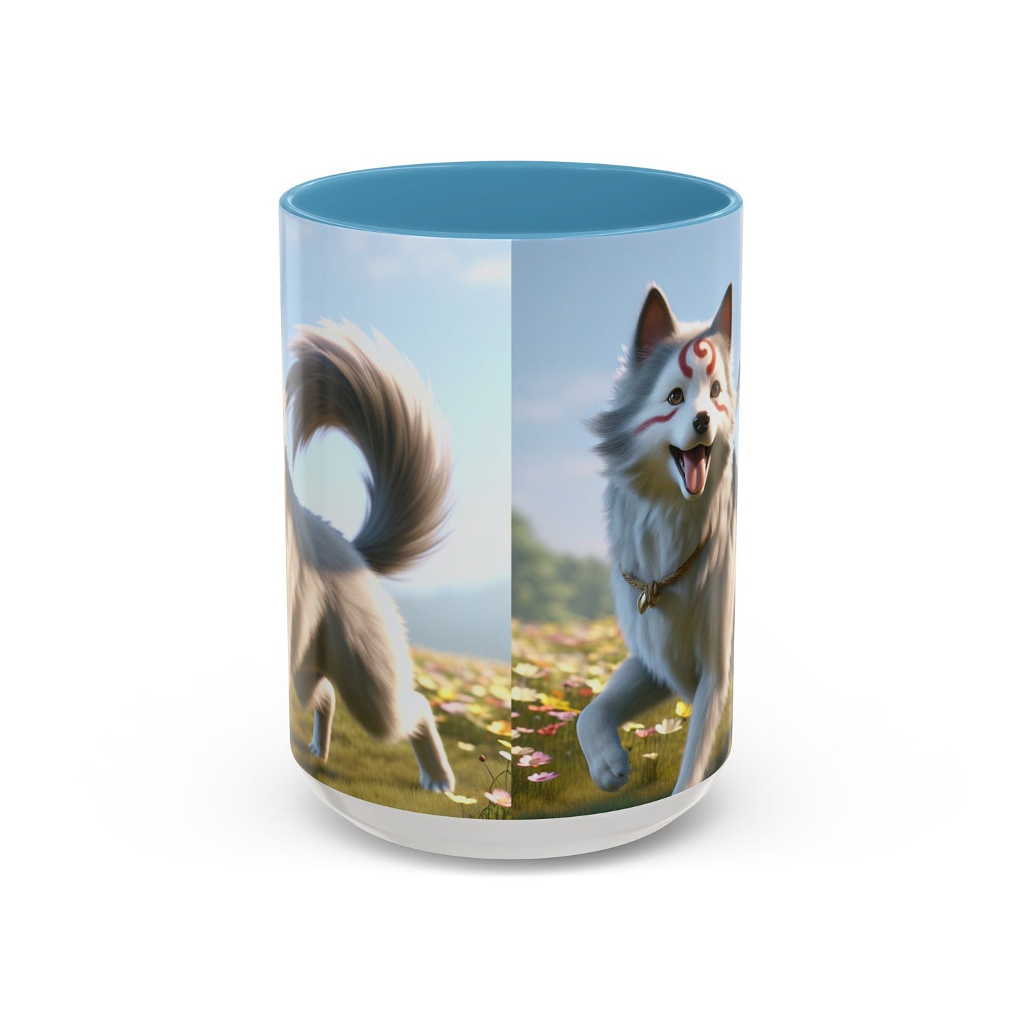 Cadabomb Okami Accent Coffee Mug - Perfect Gift for Dog Lovers