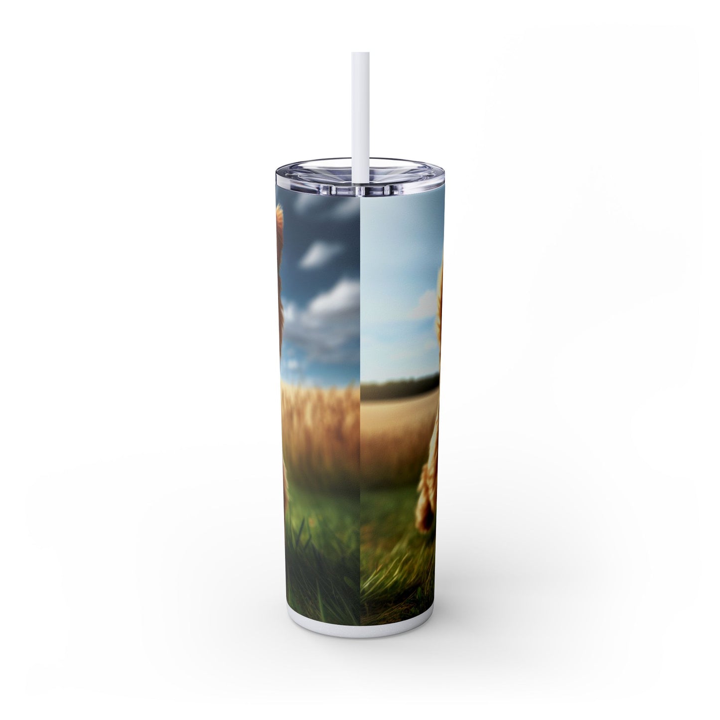 Norfolk Terrier Tumbler with Straw, 20oz