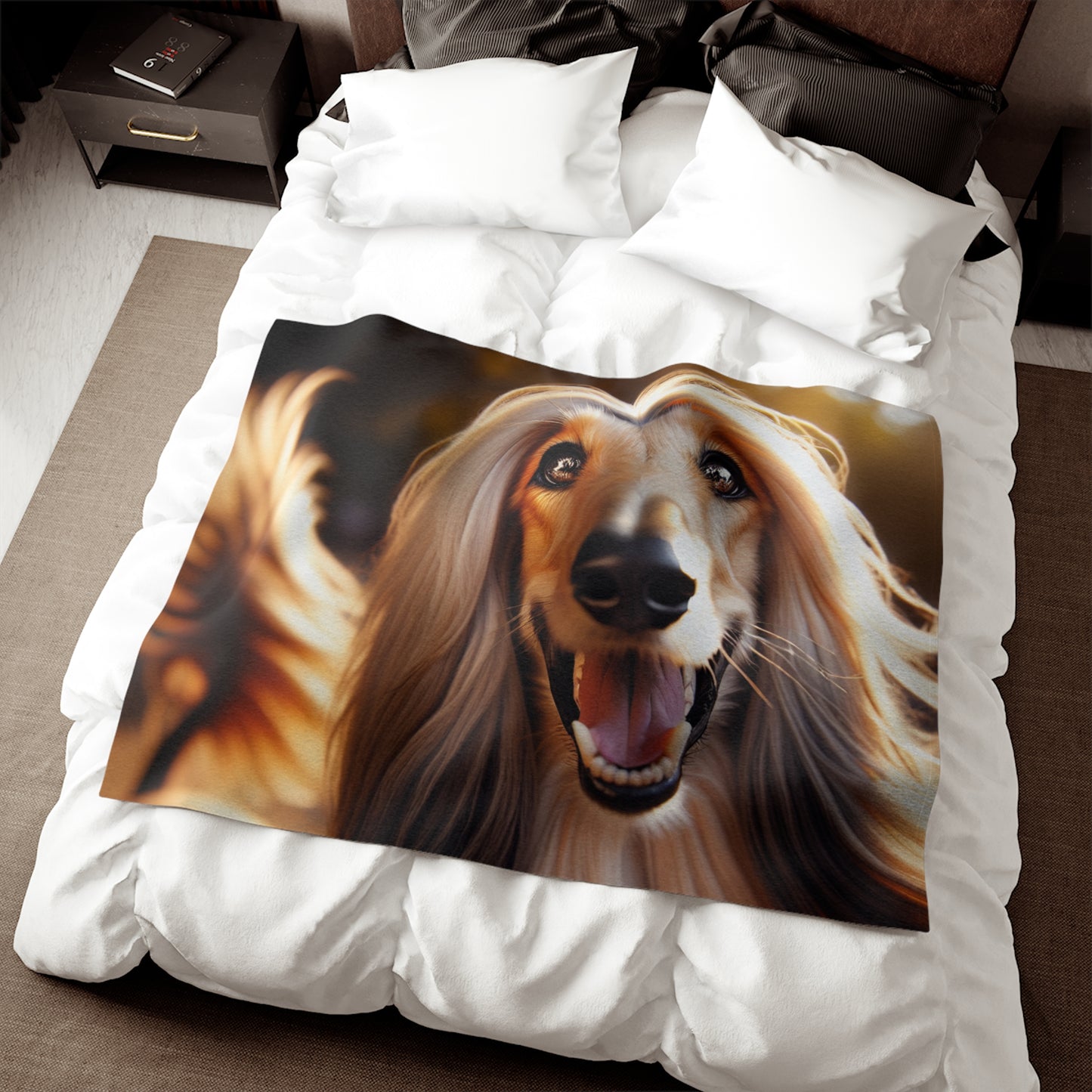 Afghan Hound Sweatshirt Blanket