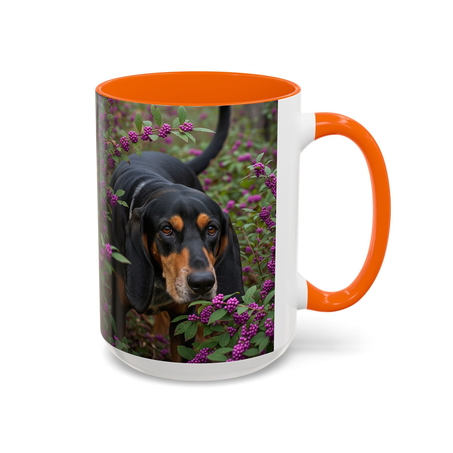 Black and Tan Coonhound Accent Coffee Mug - Perfect Gift for Dog Lovers