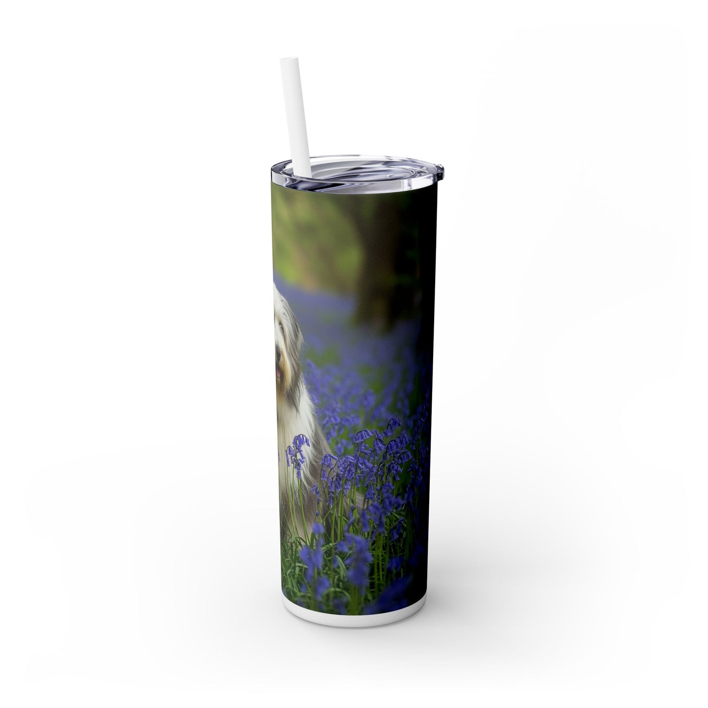 Bearded Collie Tumbler with Straw, 20oz