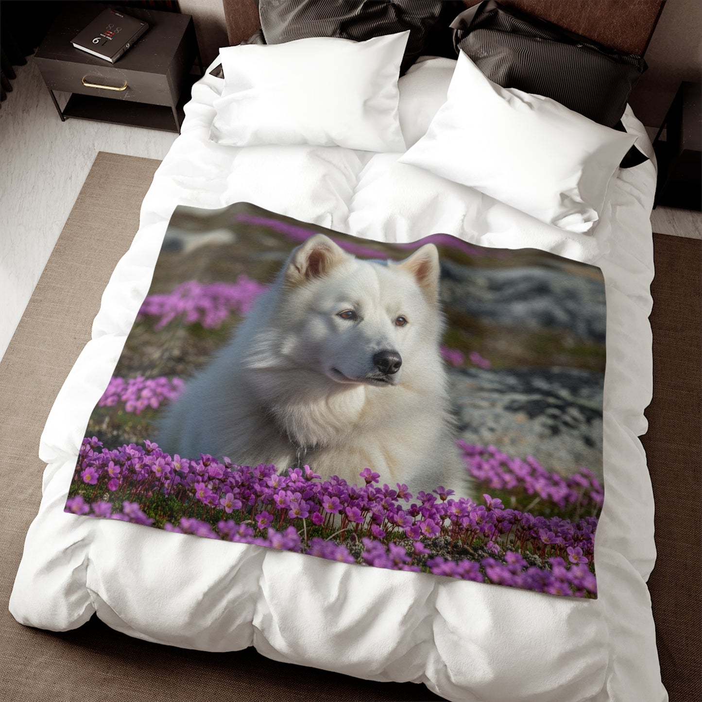 Canadian Eskimo Dog Sweatshirt Blanket