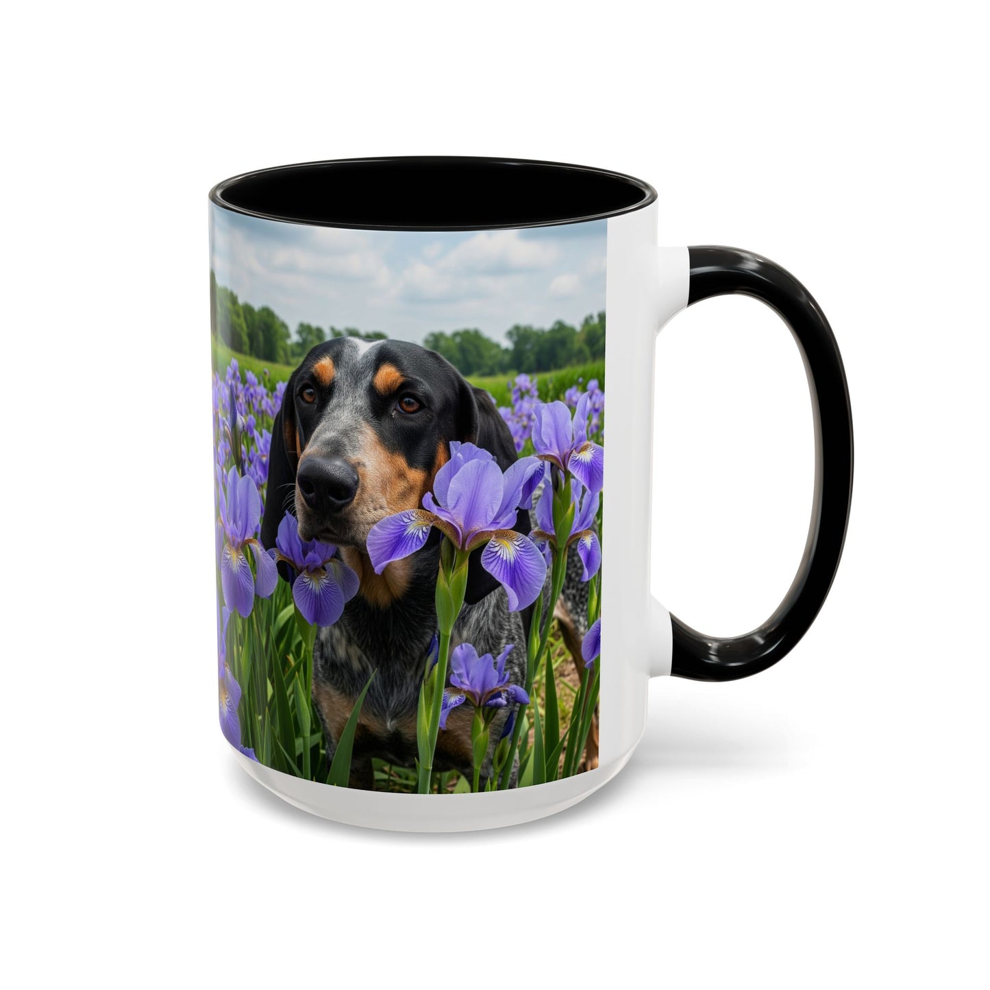 Bluetick Coonhound Accent Coffee Mug - Perfect Gift for Dog Lovers