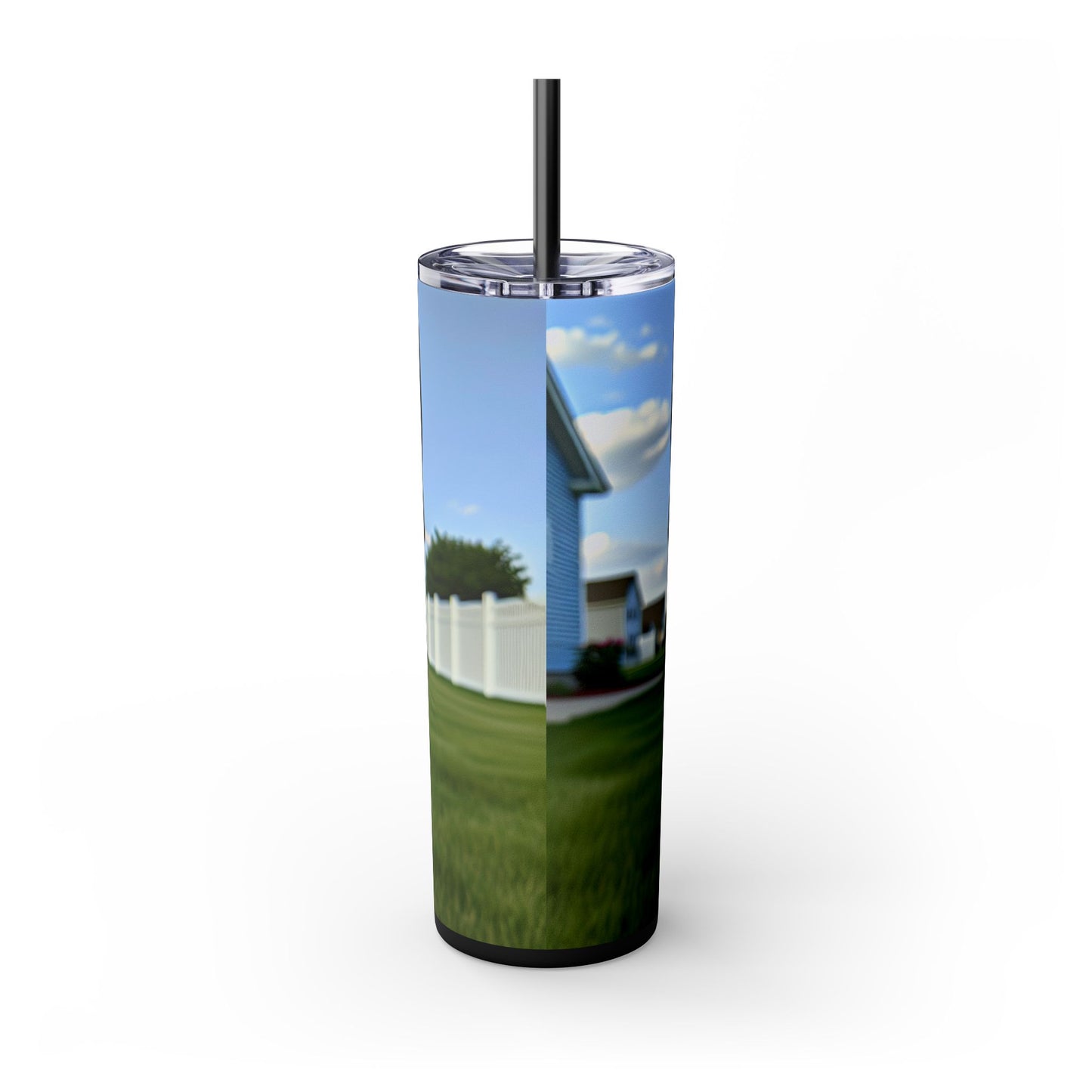 Boston Terrier Tumbler with Straw, 20oz