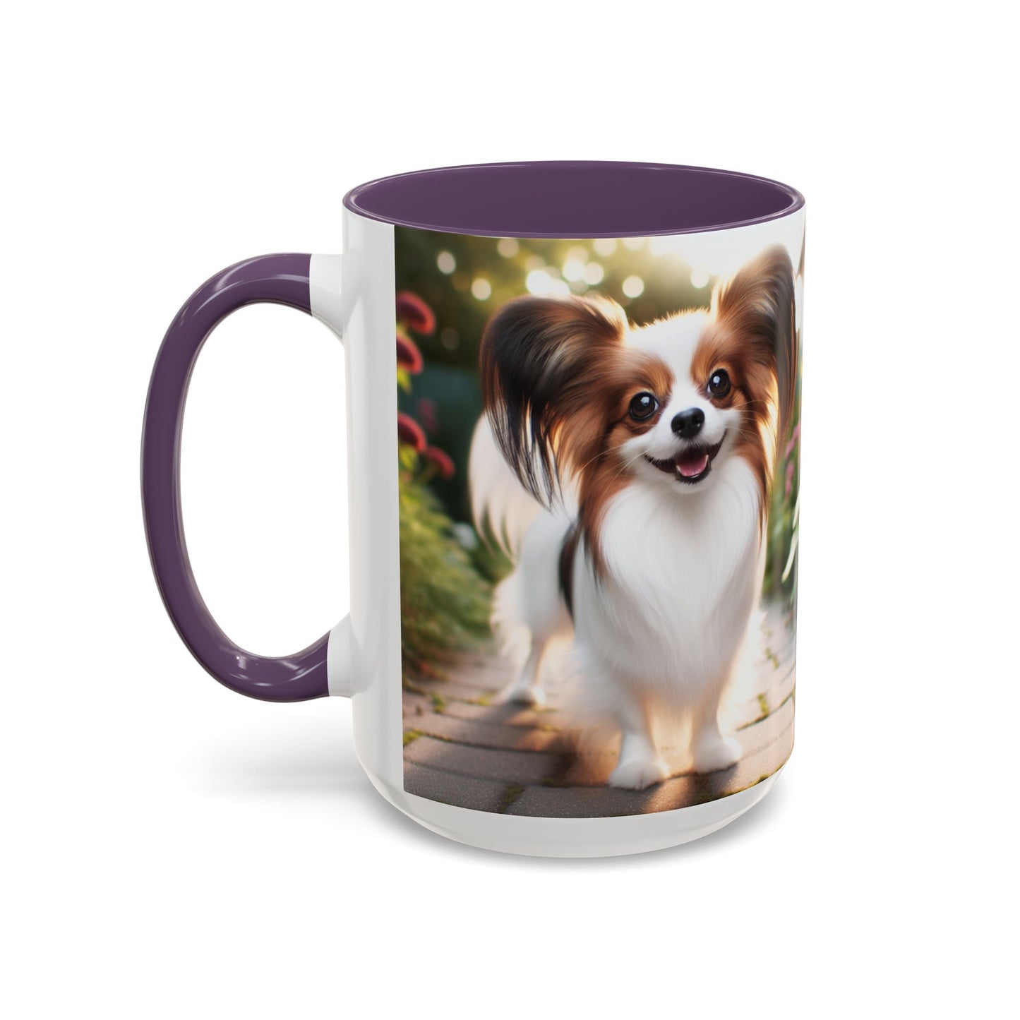 Papillon Accent Coffee Mug - Perfect Gift for Dog Lovers