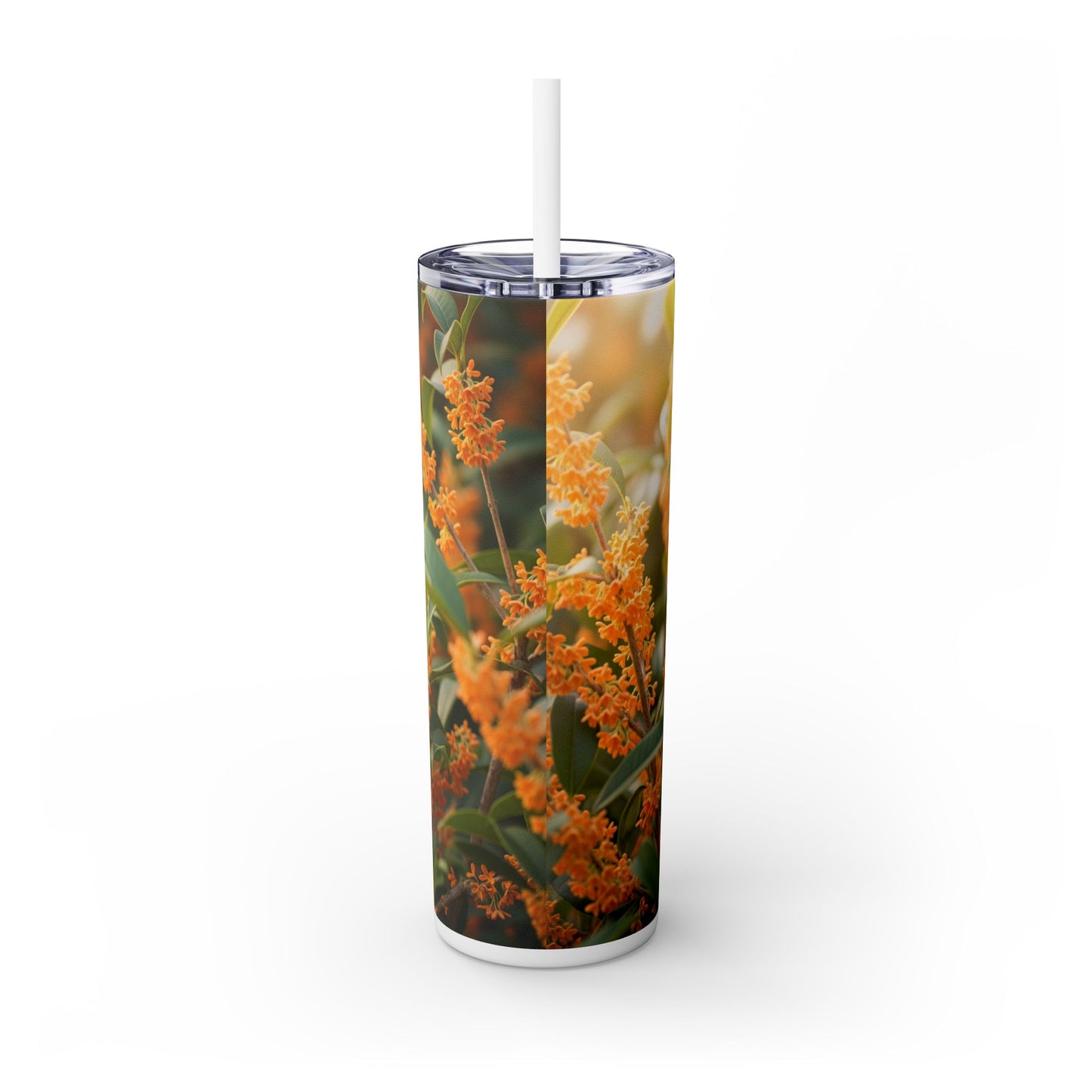 Pug Skinny Tumbler with Straw, 20oz