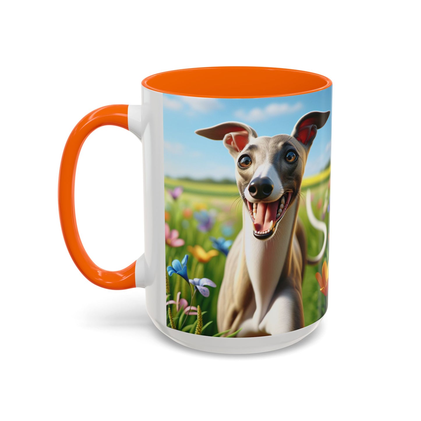 Whippet Accent Coffee Mug - Perfect Gift for Dog Lovers