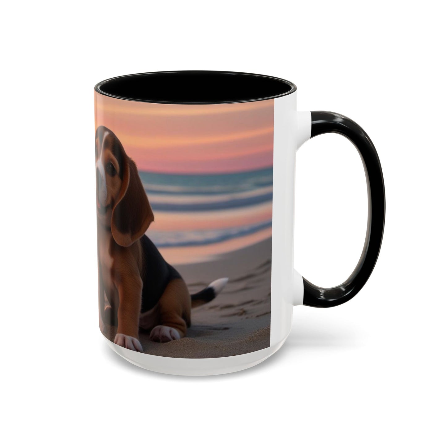Beagle Love Accent Coffee Mug - Perfect Gift for Dog Lovers