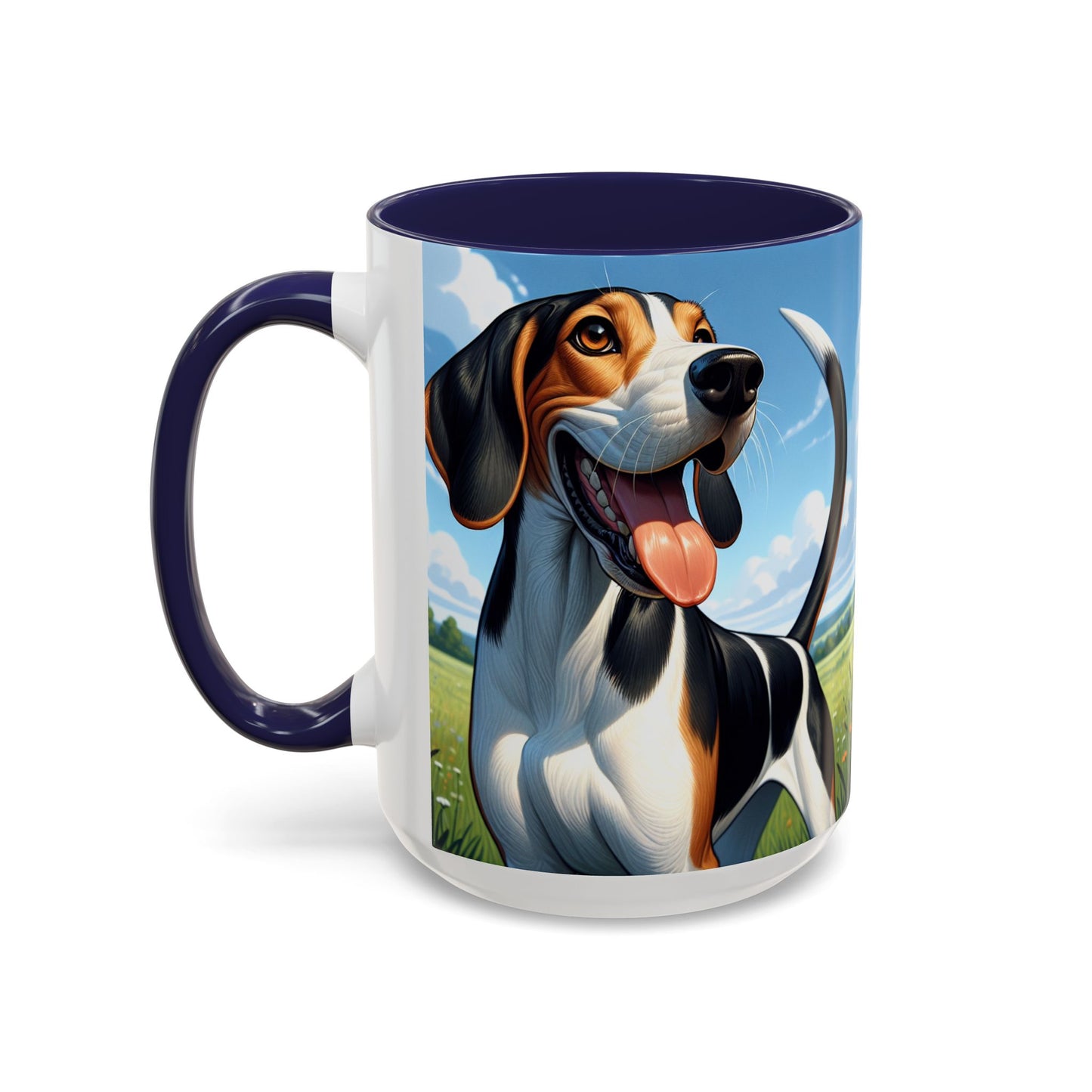 Treeing Walker Coonhound Accent Coffee Mug - Perfect Gift for Dog Lovers