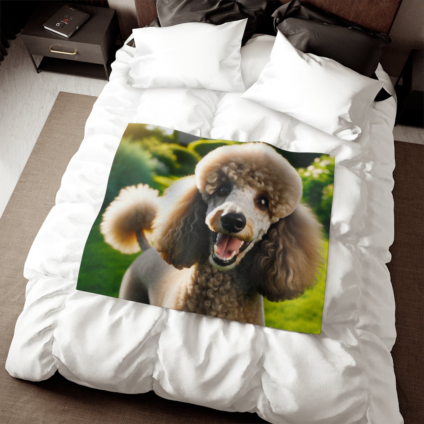 Standard Poodle Sweatshirt Blanket
